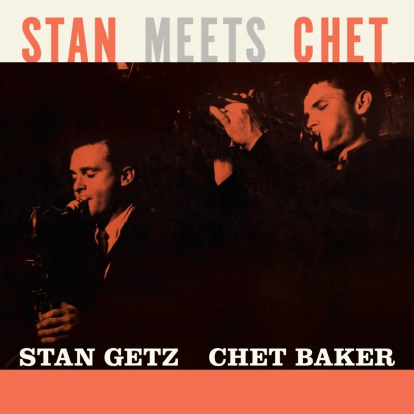 Stan Getz & Chet Baker LP Vinyl Record - Stan Meets Chet (Limited Orange Vinyl)