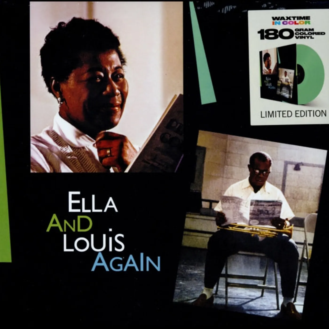 Ella Fitzgerald & Louis Armstrong LP - Ella & Louis Again (Limited Solid Green Vinyl)
