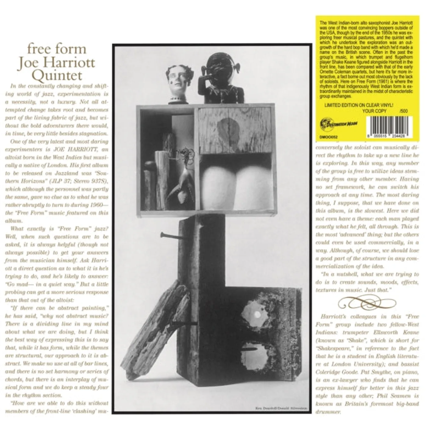 Joe Harriott Quintet LP - Free Form (Numbered Edition) (Clear Vinyl)