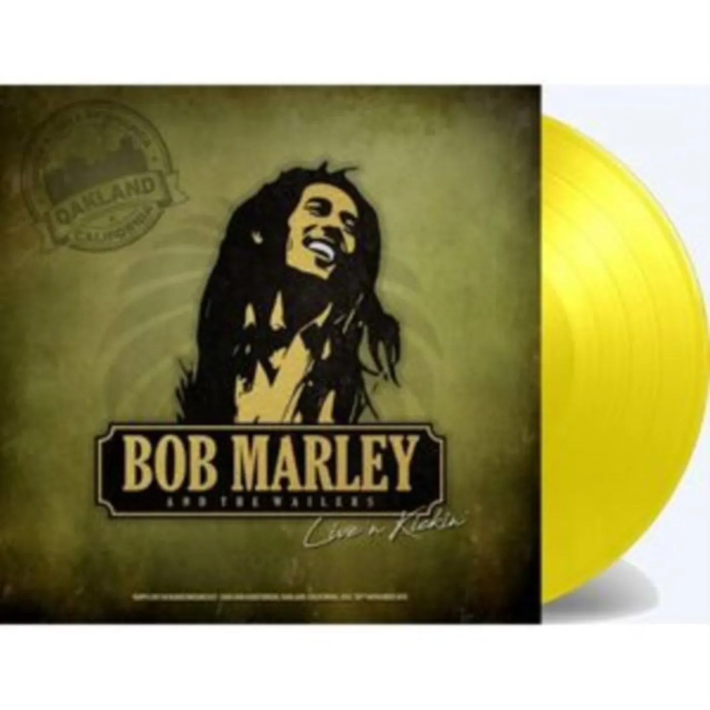 Bob Marley & The Wailers LP - Live 'N Kickin' Kmpx Live At Oakland Auditorium. Oakland. California (Special Edition) (Yellow Vinyl)