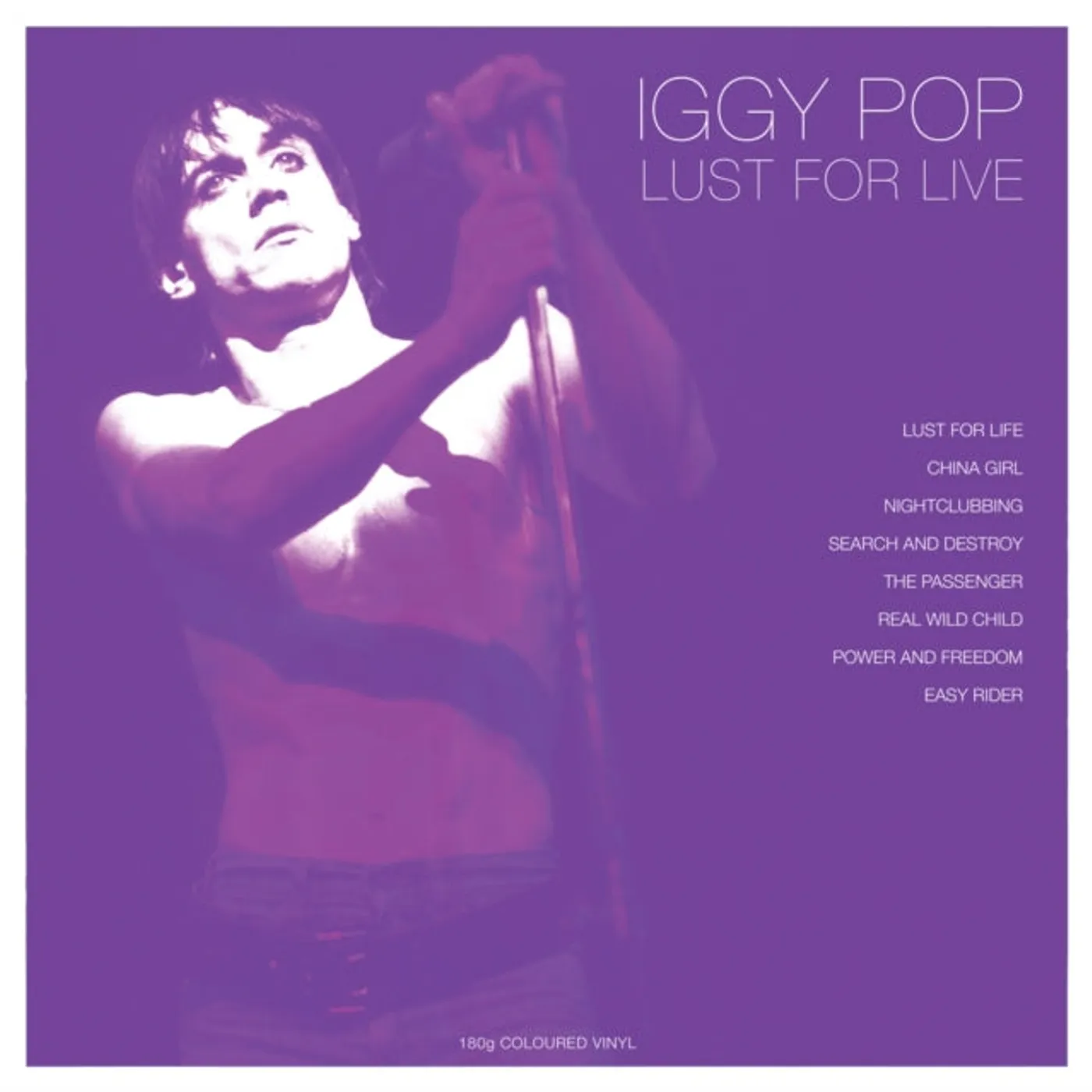 Iggy Pop LP - Lust For Live (White Vinyl)