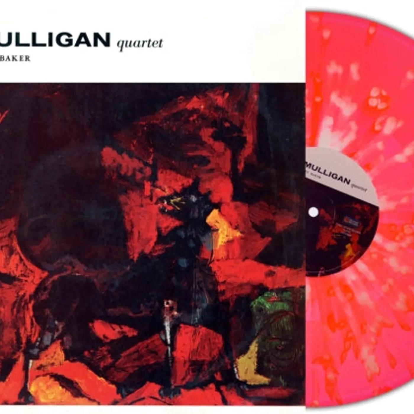 Gerry Mulligan Quartet LP - Gerry Mulligan Quartet Featuring Chet Baker (Light Red/White Splatter Vinyl)