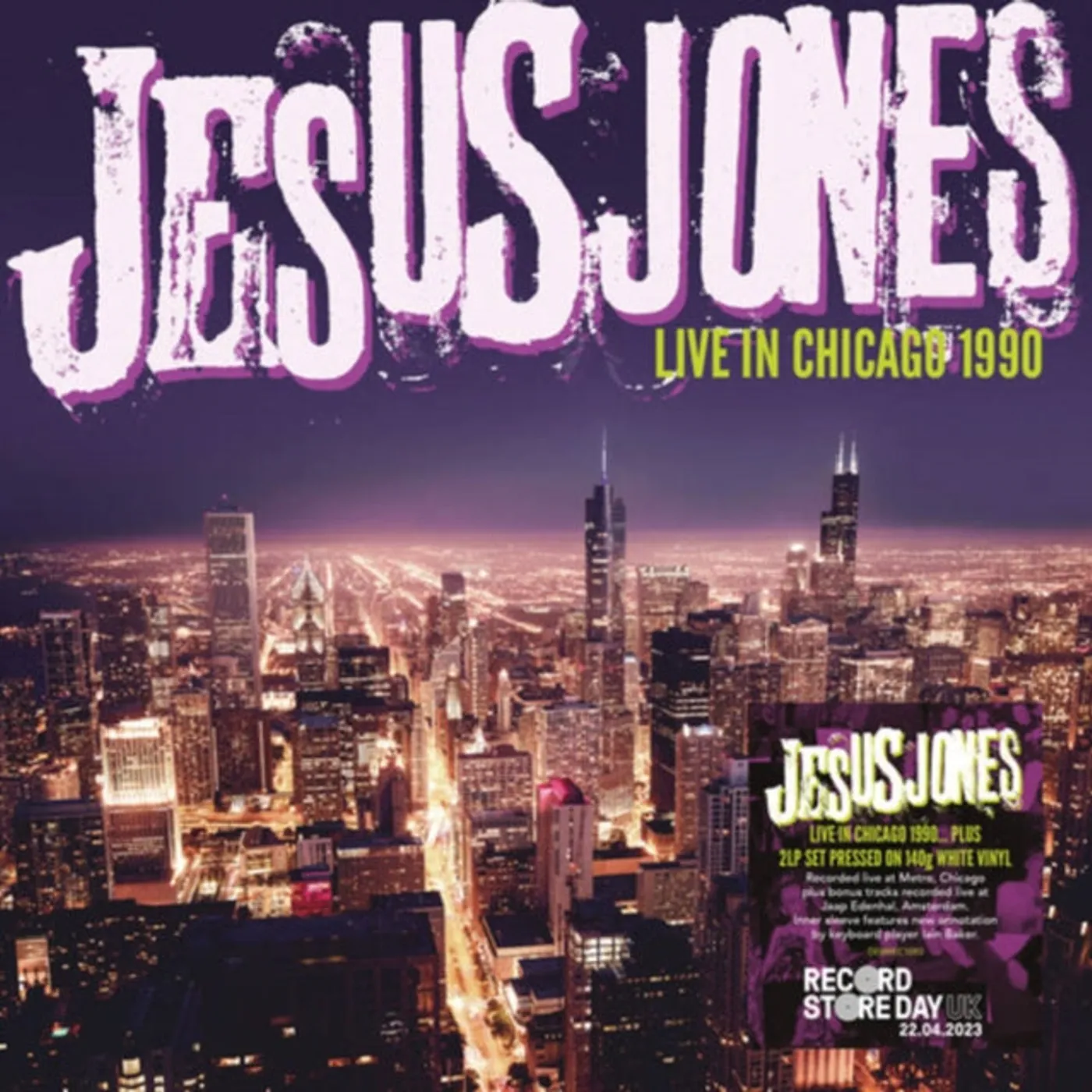Jesus Jones LP - Live In Chicago 1990 (White Vinyl) (Rsd 2023)