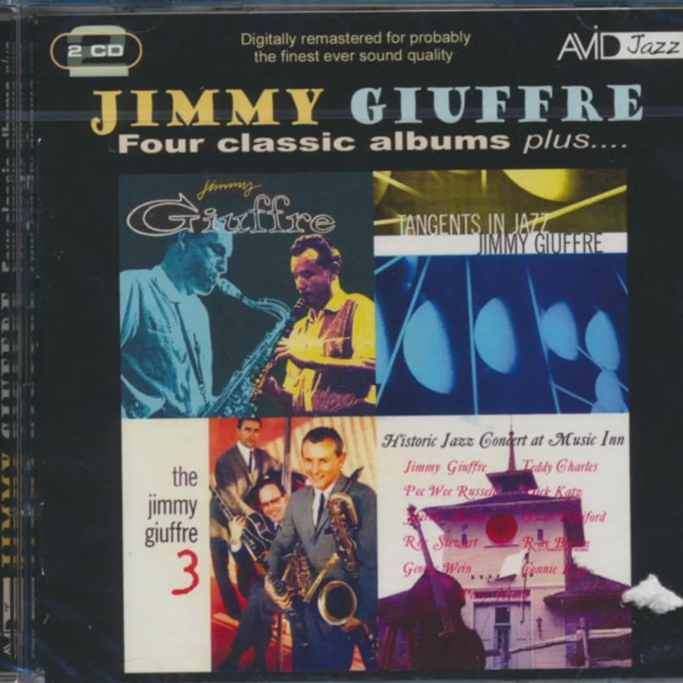 Jimmy Giuffre CD - Four Classic Albums Plus (Jimmy Giuffre / Tangents In Jazz / The Jimmy Giuffre 3 / Historic Jazz Concert At Music Inn)