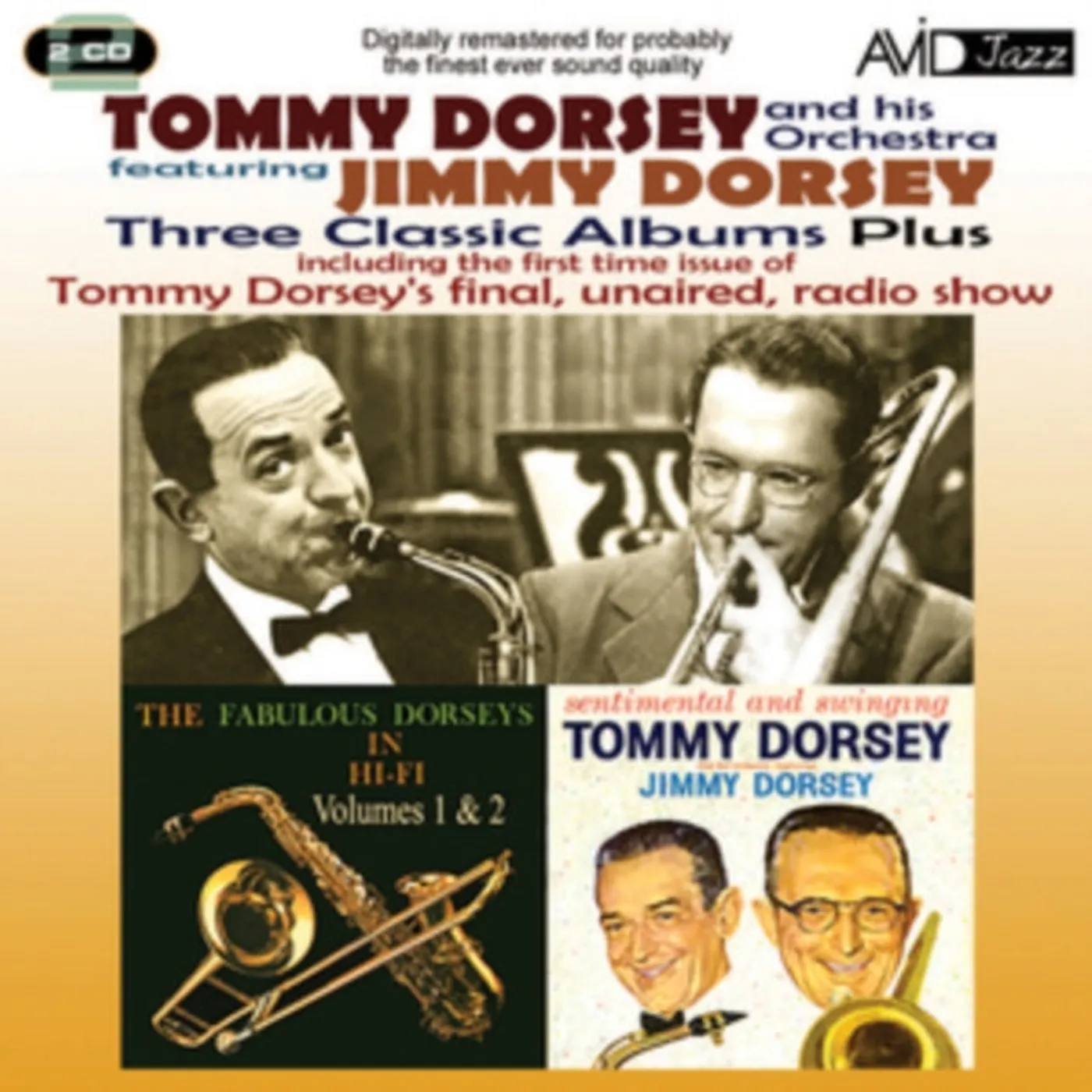 Tommy Dorsey / Jimmy Dorsey CD - Three Classic Albums Plus (The Fabulous Dorseys Vol 1 / The Fabulous Dorseys Vol 2 / Sentimental And Swinging)