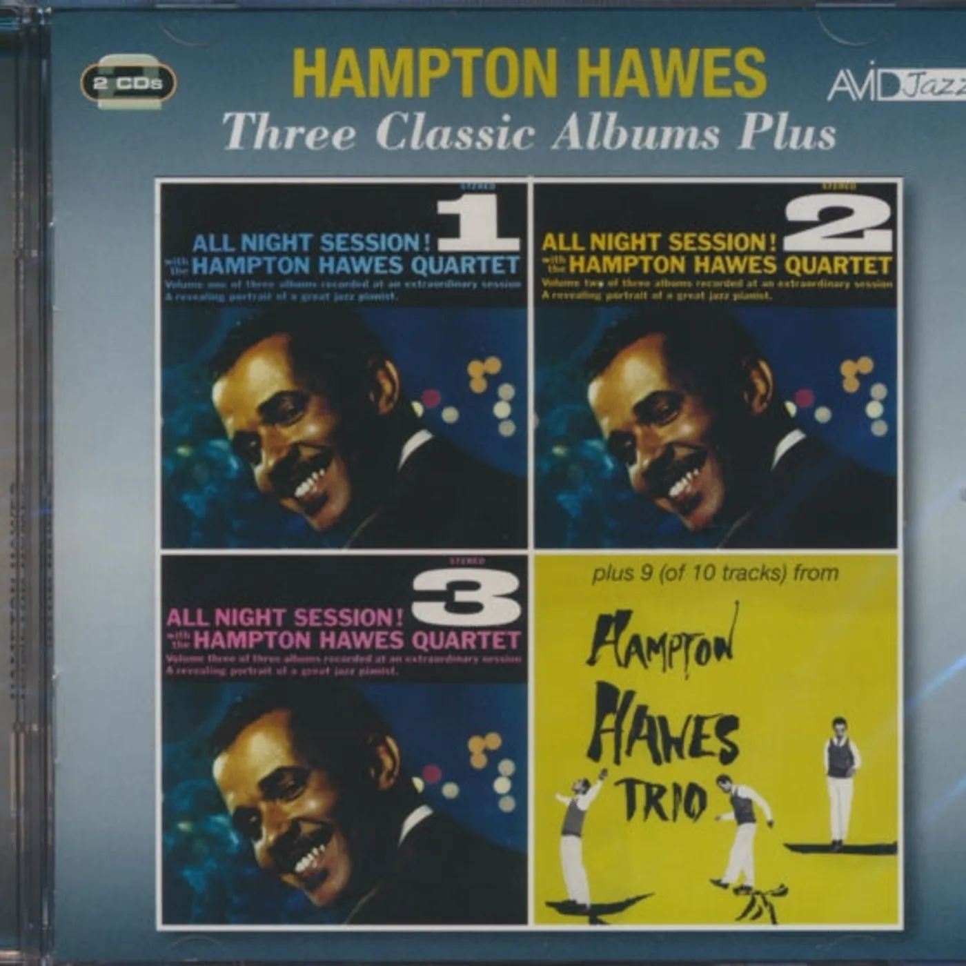 Hampton Hawes CD - Three Classic Albums Plus (All Night Session Vol 1 / All Night Session Vol 2 / All Night Session Vol 3)