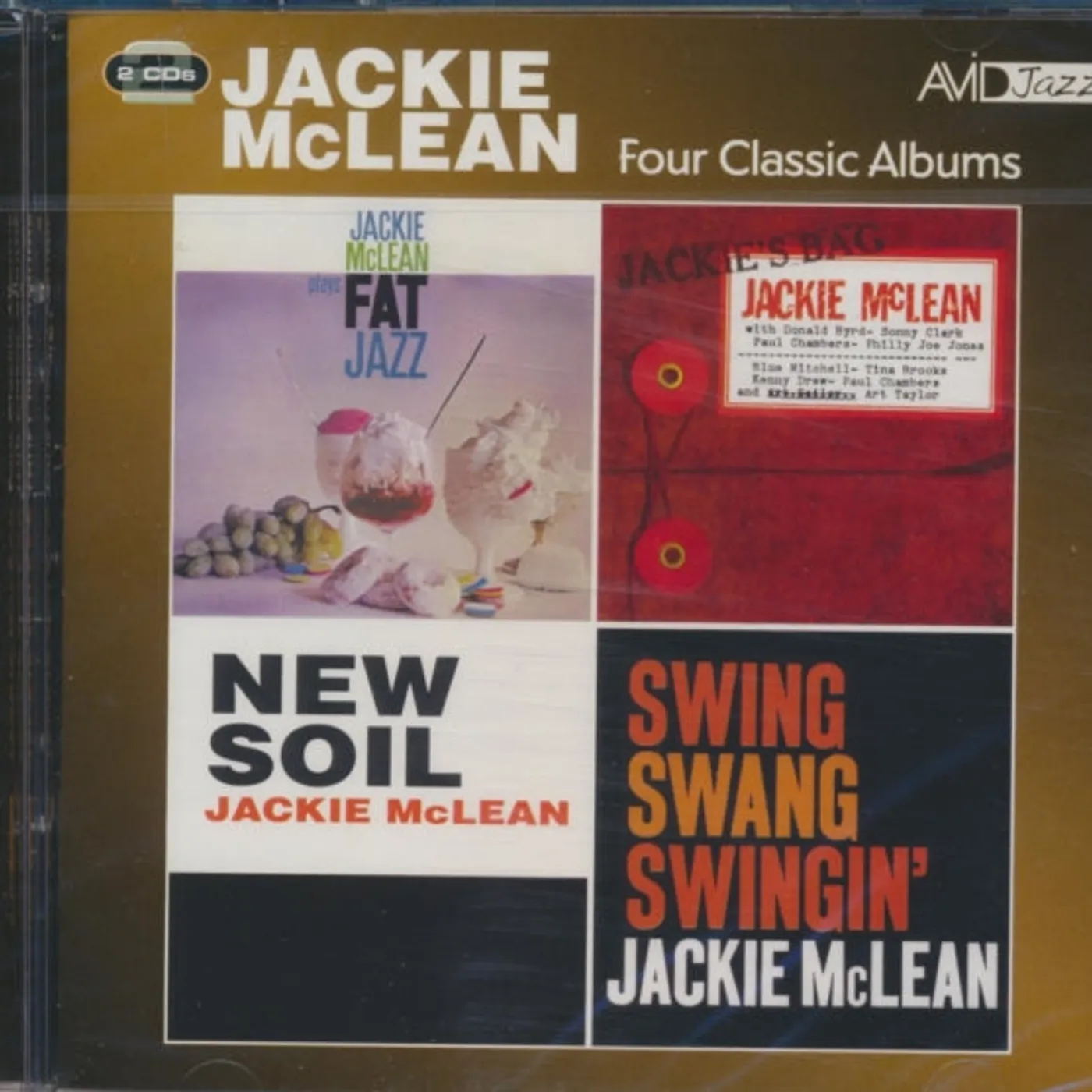 Jackie Mclean CD - Four Classic Albums (Fat Jazz / Jackie's Bag / New Soil / Swing. Swang. Swingin)