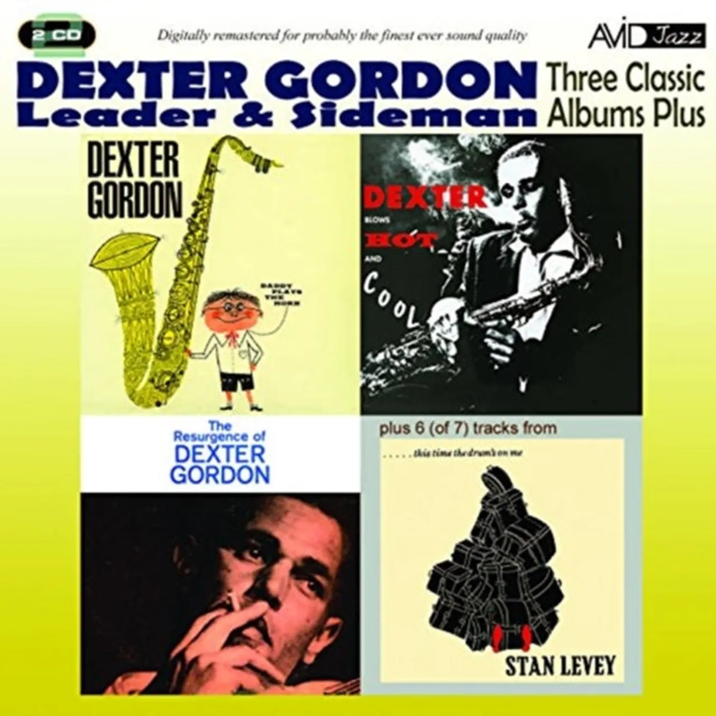 Dexter Gordon CD - Three Classic Albums Plus (Dexter Blows Hot And Cool / The Resurgence Of Dexter Gordon / Daddy Plays The Horn)