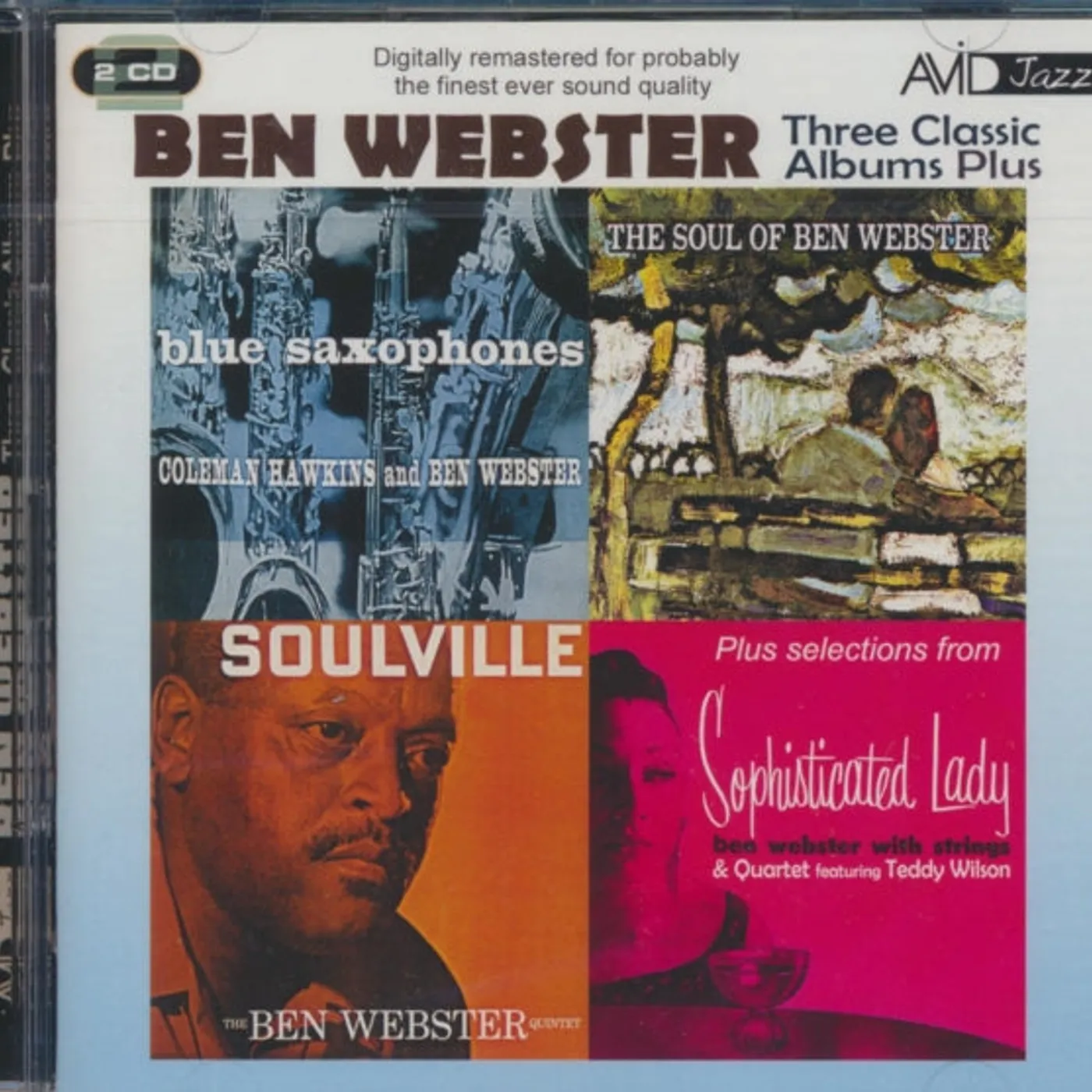 Ben Webster CD - Three Classic Albums Plus (Blue Saxophones / Soulville / The Soul Of Ben Webster)