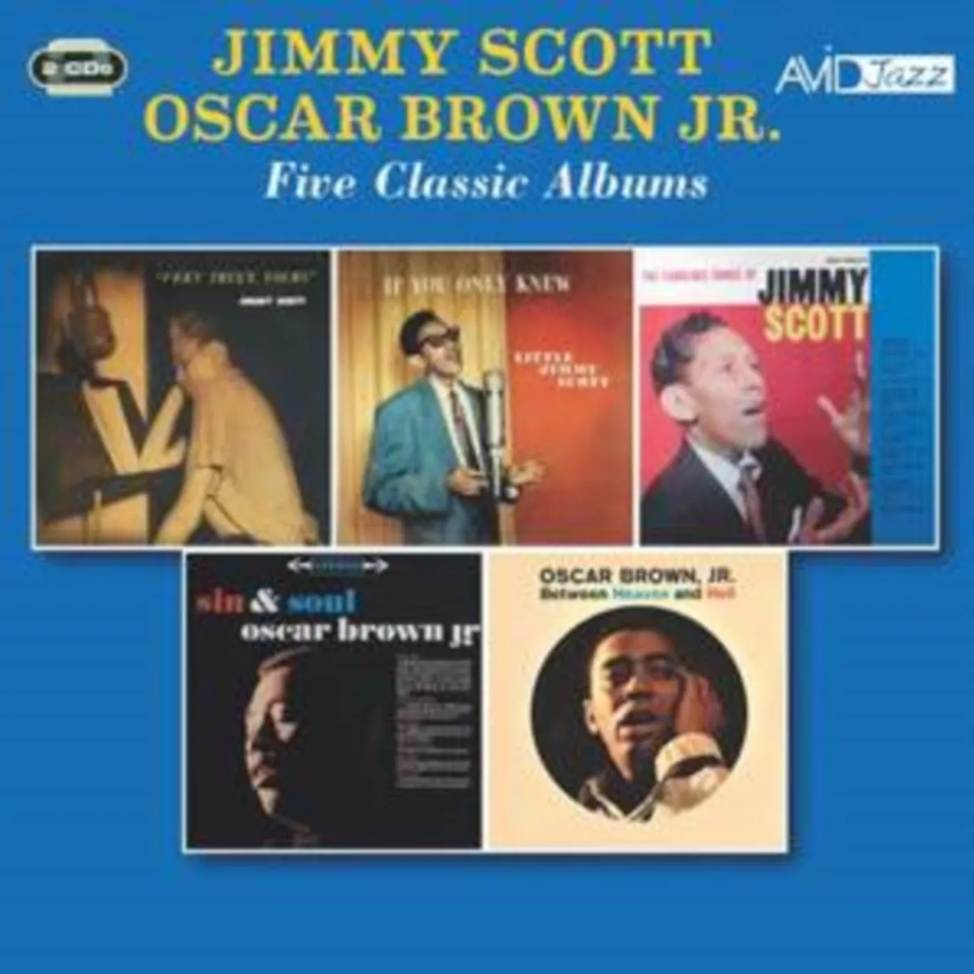 Jimmy Scott / Oscar Brown Jr CD - Five Classic Albums (Very Truly Yours / If You Only Knew / The Fabulous Songs Of Jimmy Scott / Sin & Soul / Between Heaven & Hell)