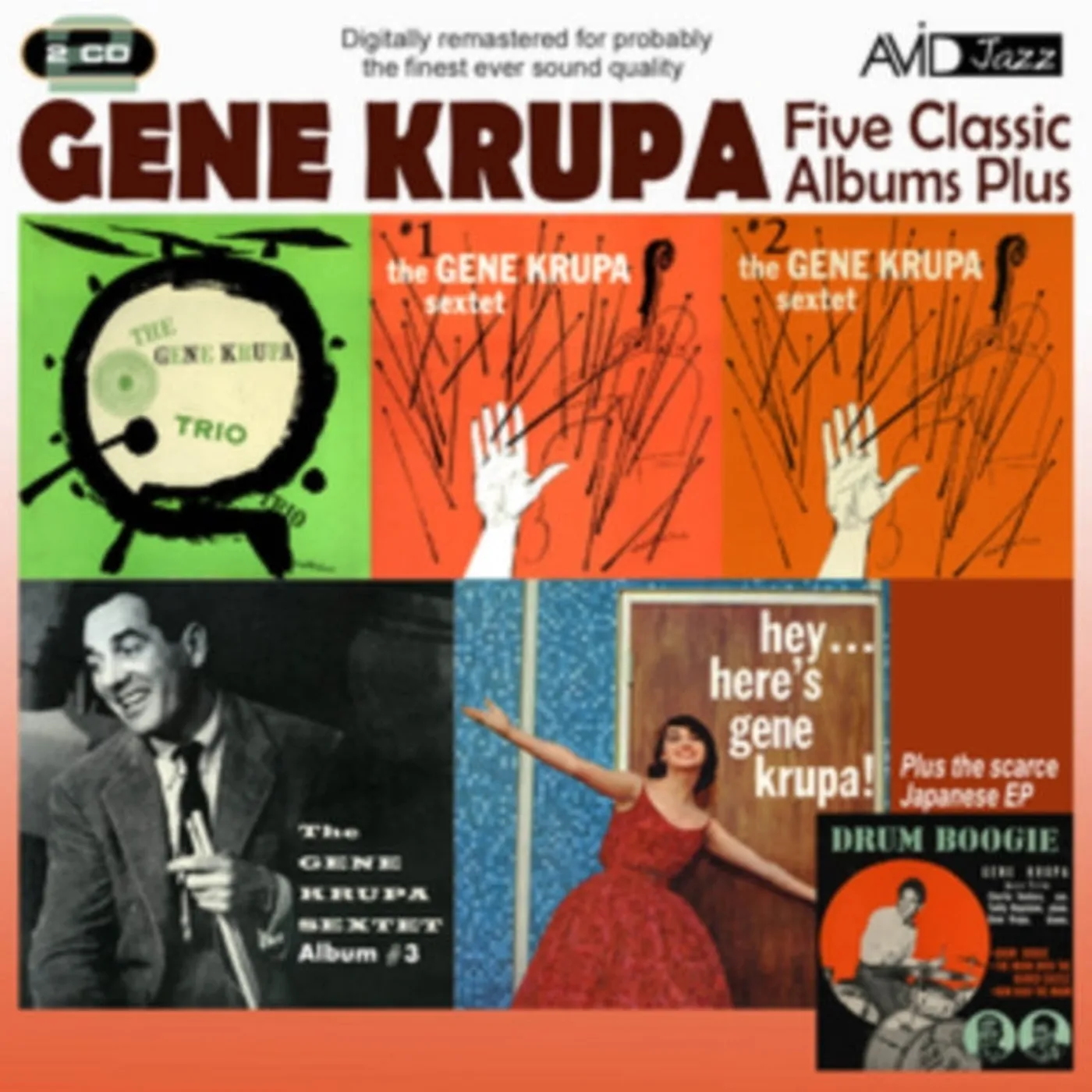 Gene Krupa CD - Five Classic Albums Plus
