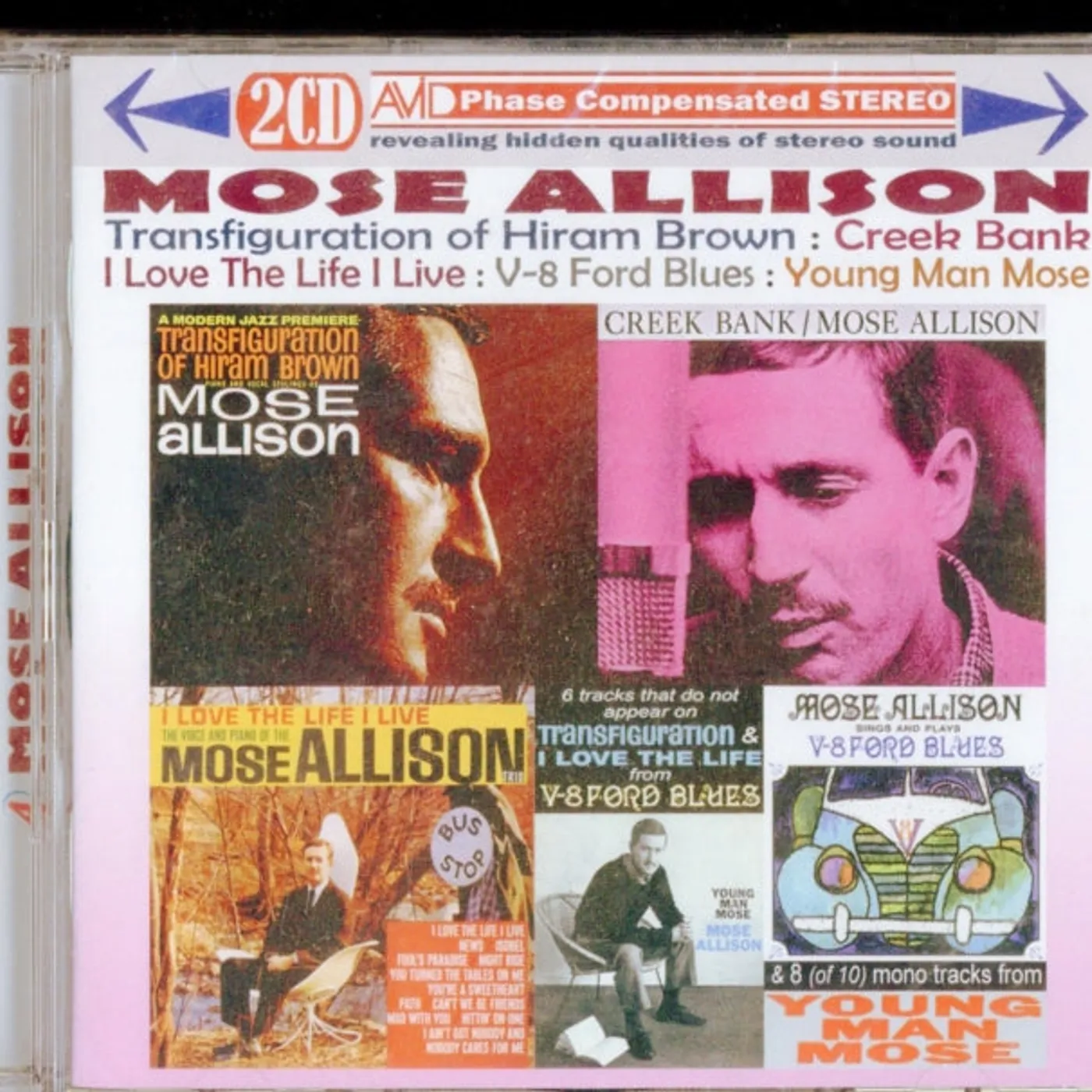 Mose Allison CD - Four Classic Albums Plus (Transfiguration Of Hiram Brown / Creek Bank / I Love The Life I Live / V-8 Ford Blues)