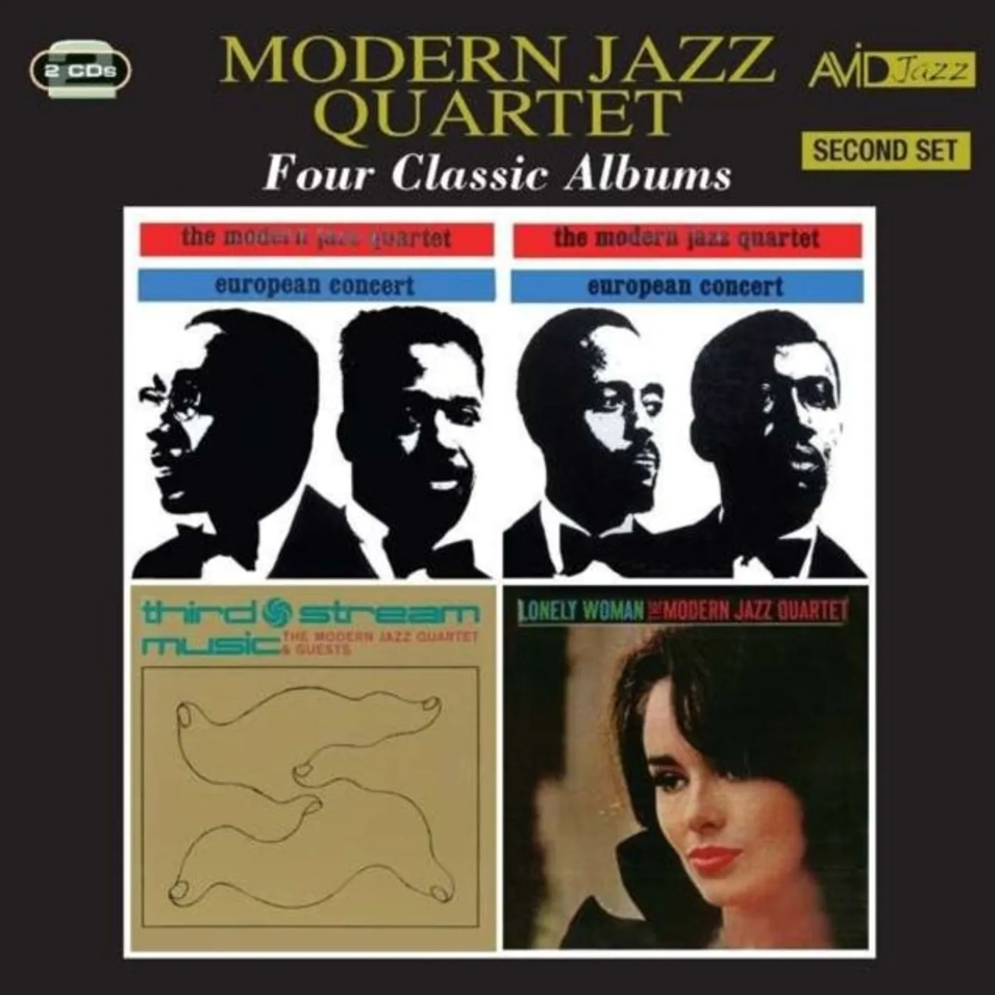 The Modern Jazz Quartet CD - Four Classic Albums (European Concert Vols 1 & 2 / Third Stream Music / Lonely Woman)