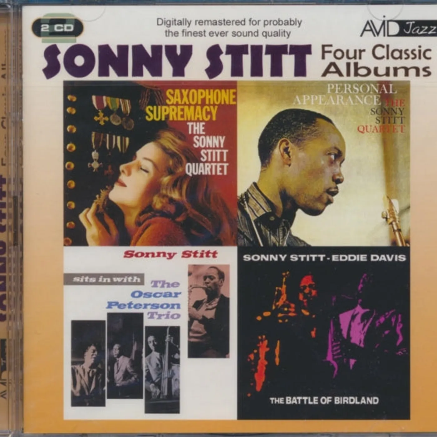 Sonny Stitt CD - Four Classic Albums (Saxophone Supremacy / Personal Appearance / Sits In With The Oscar Peterson Trio / The Battle Of Birdland)