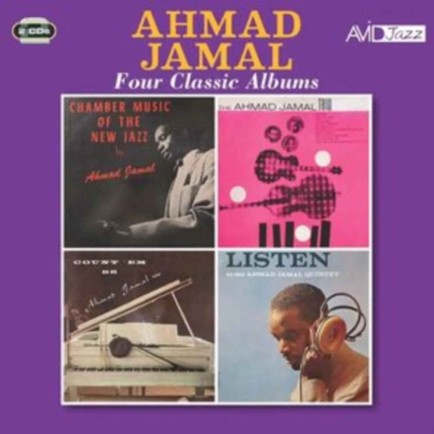 Ahmad Jamal CD - Four Classic Albums (Chamber Music Of The New Jazz / Ahmad Jamal Trio / Count 'Em 88 / Listen To The Ahmad Jamal Quintet)