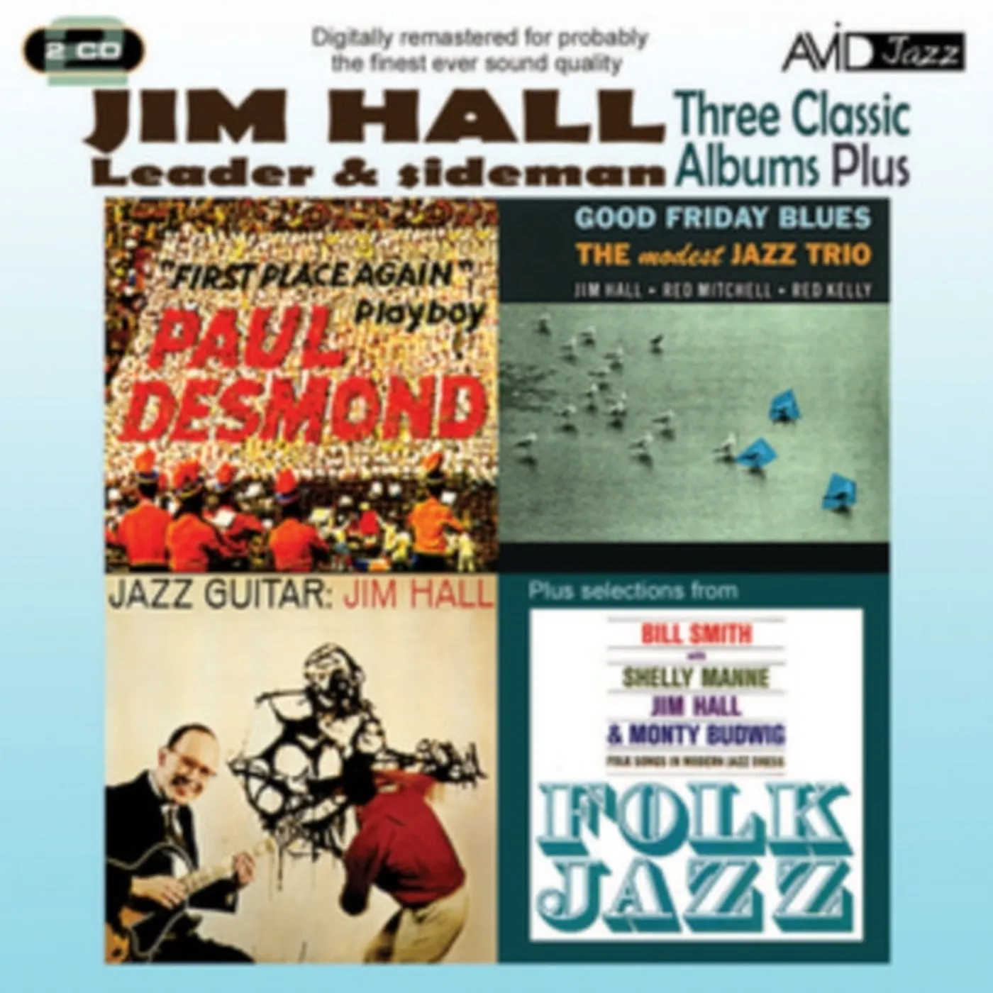 Jim Hall CD - Three Classic Albums Plus (Jazz Guitar / Good Friday Blues / Paul Desmond - First Place Again)