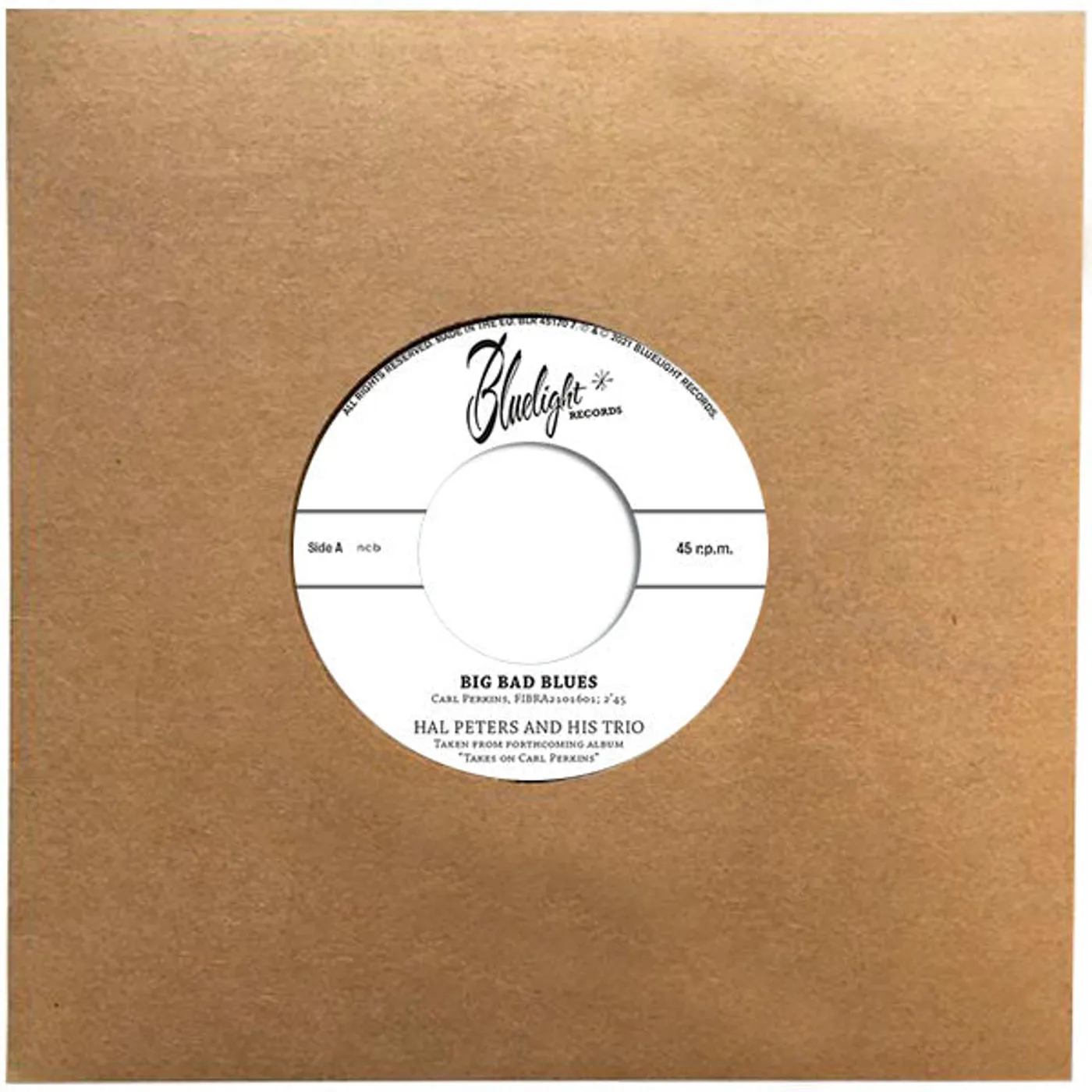 Hal Peters And His Trio LP - Big Bad Blues (Vinyl)
