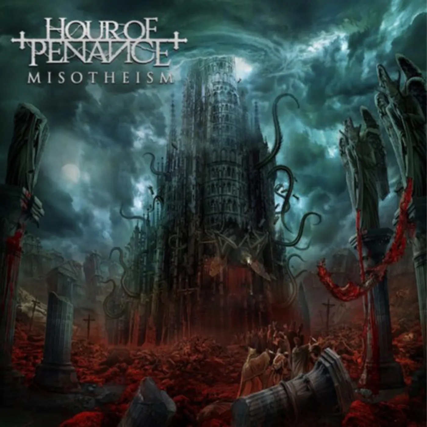 Hour Of Penance LP - Misotheism (Green Marbled Vinyl)