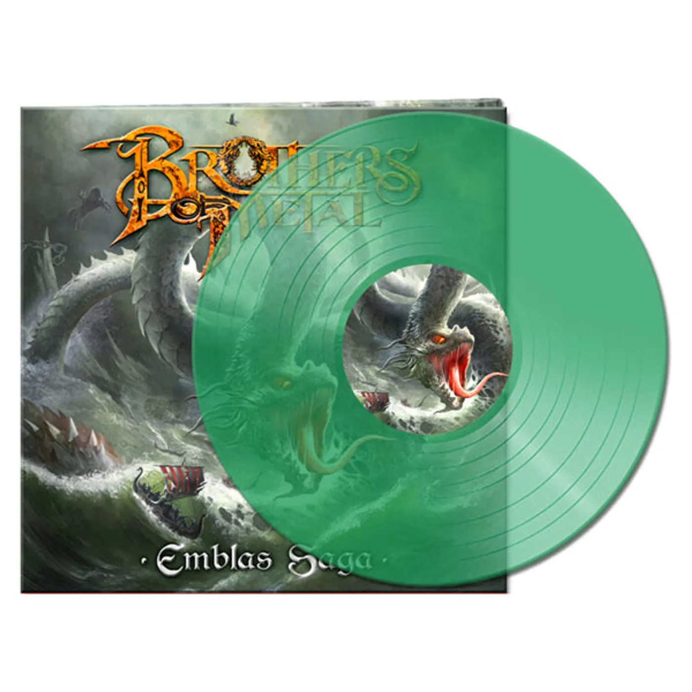 Brothers Of Metal LP - Emblas Saga (Clear Green Vinyl)