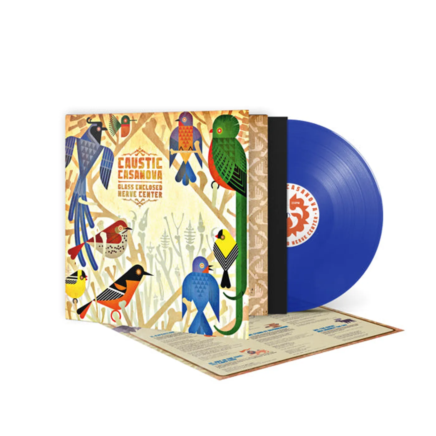 Caustic Casanova LP - Glass Enclosed Nerve Center (Blue Vinyl)