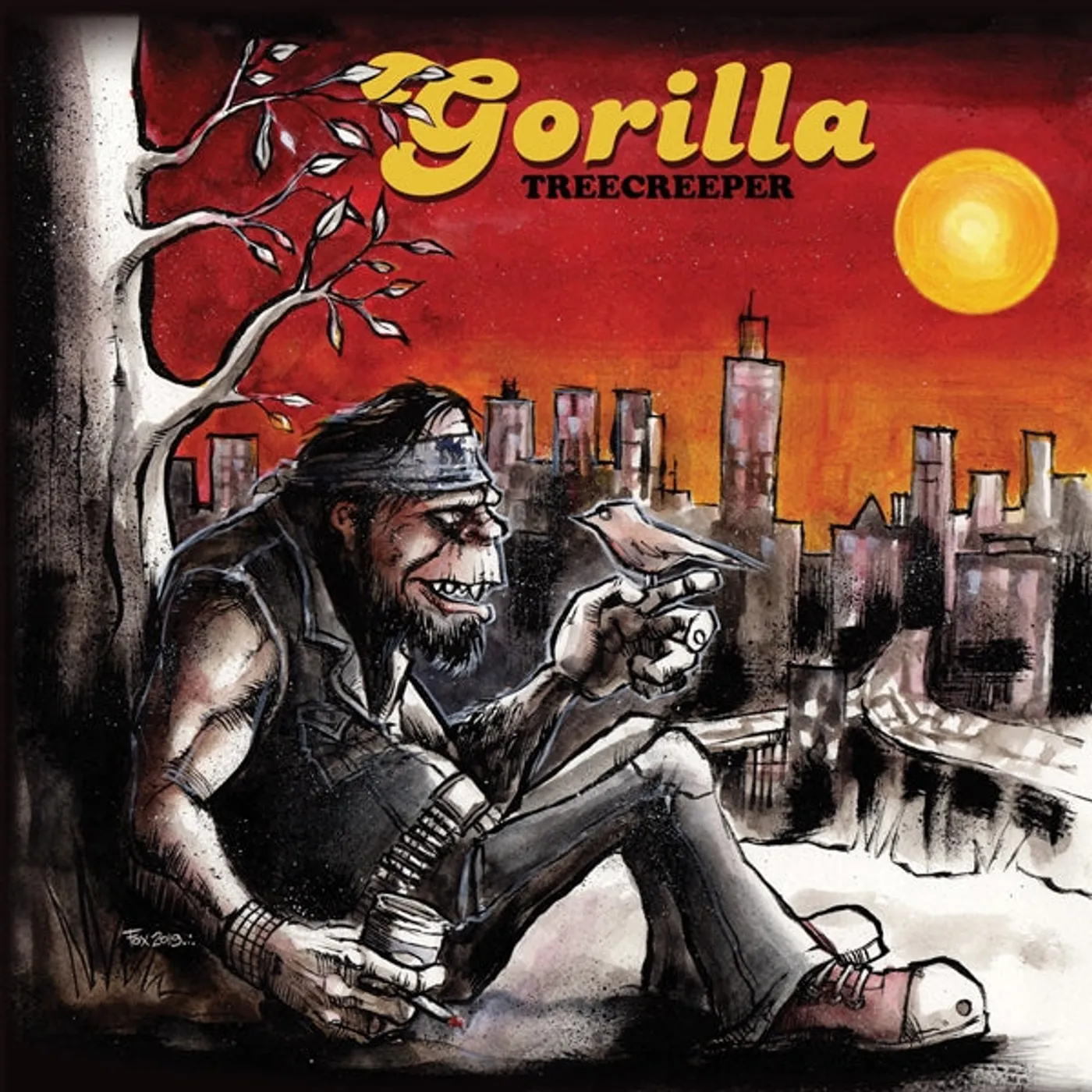 Gorilla LP - Treecreeper (Yellow Background / Splatter Red & Black Vinyl)