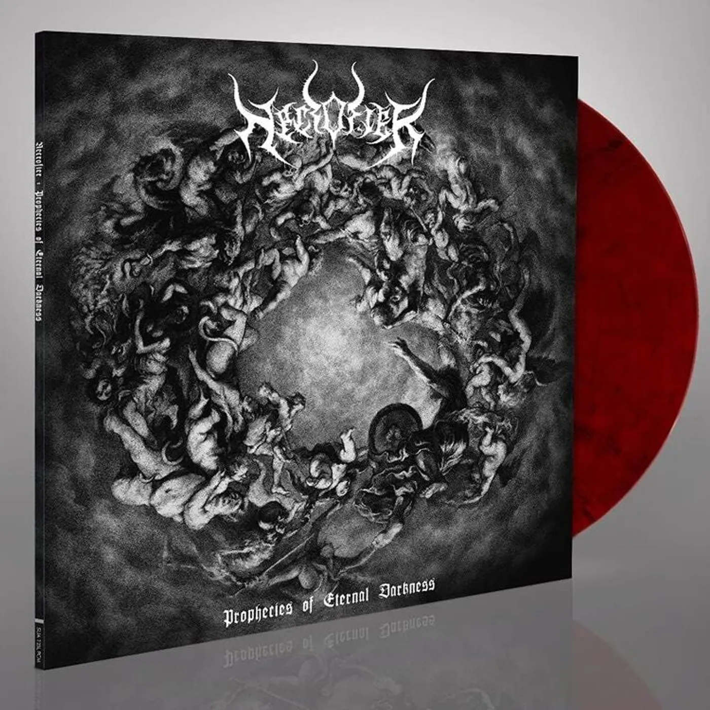 Necrofier LP - Prophecies Of Eternal Darkness (Transparent Red/Black Marbled Vinyl)