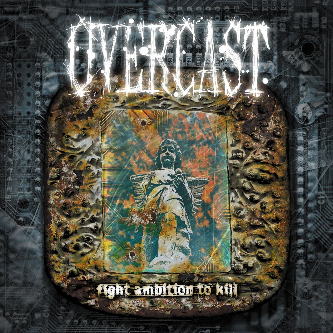 Overcast LP - Fight Ambition To Kill (Mint/Baby Blue Splatter) (Vinyl)