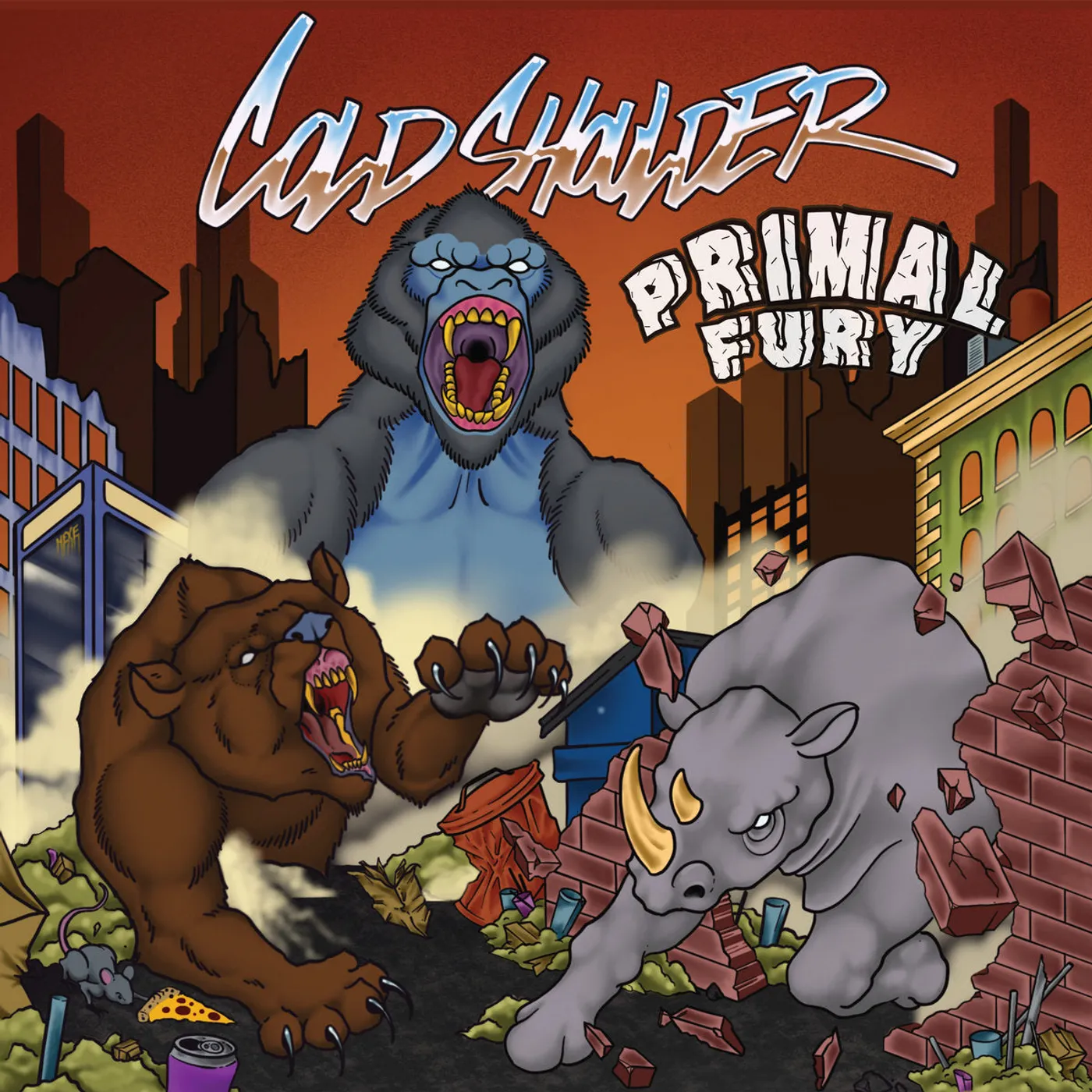 Cold Shoulder LP - Primal Fury (Oxblood W/ Cyan Splatter Vinyl)