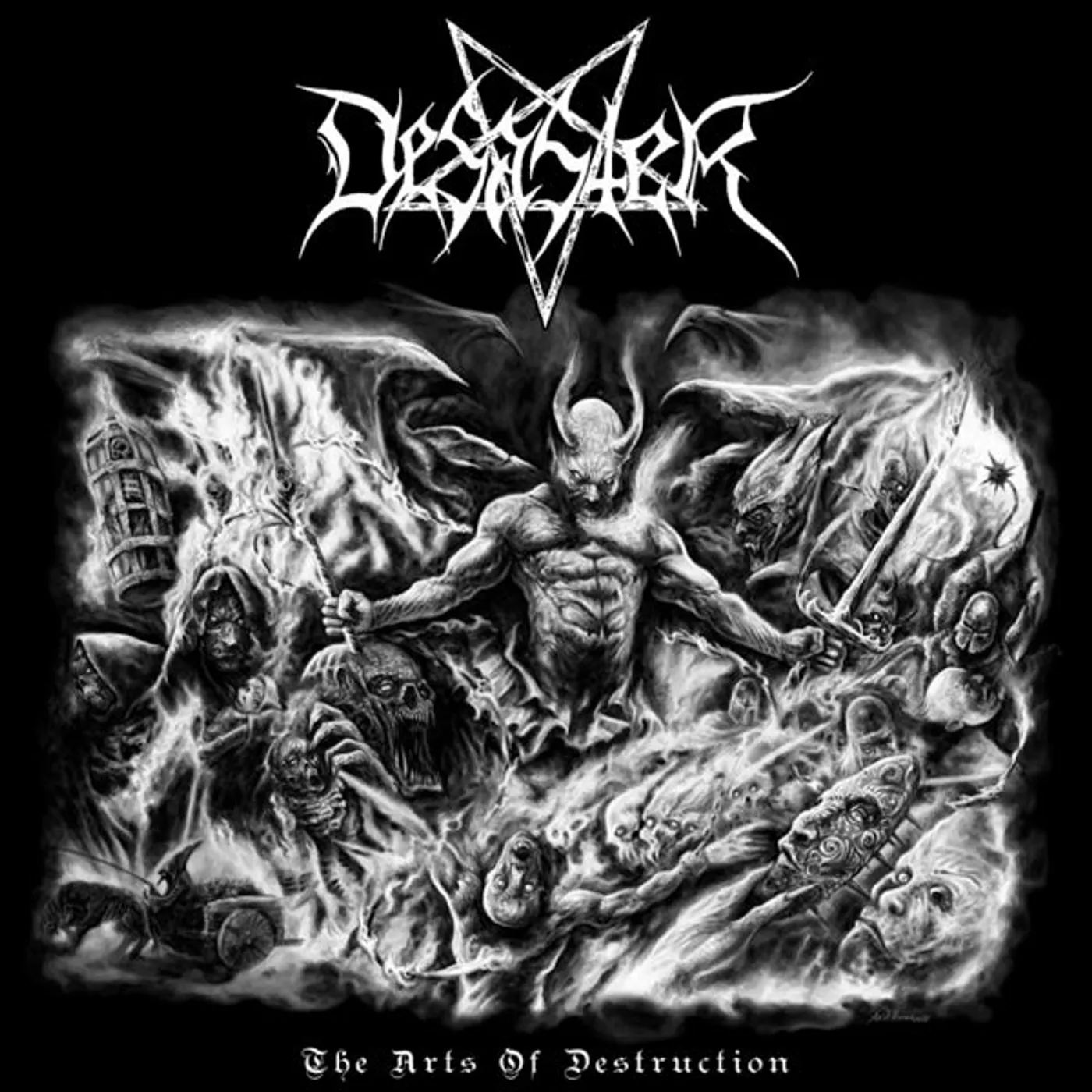 Desaster LP - The Arts Of Destruction (Trans Red/Black White Vinyl)