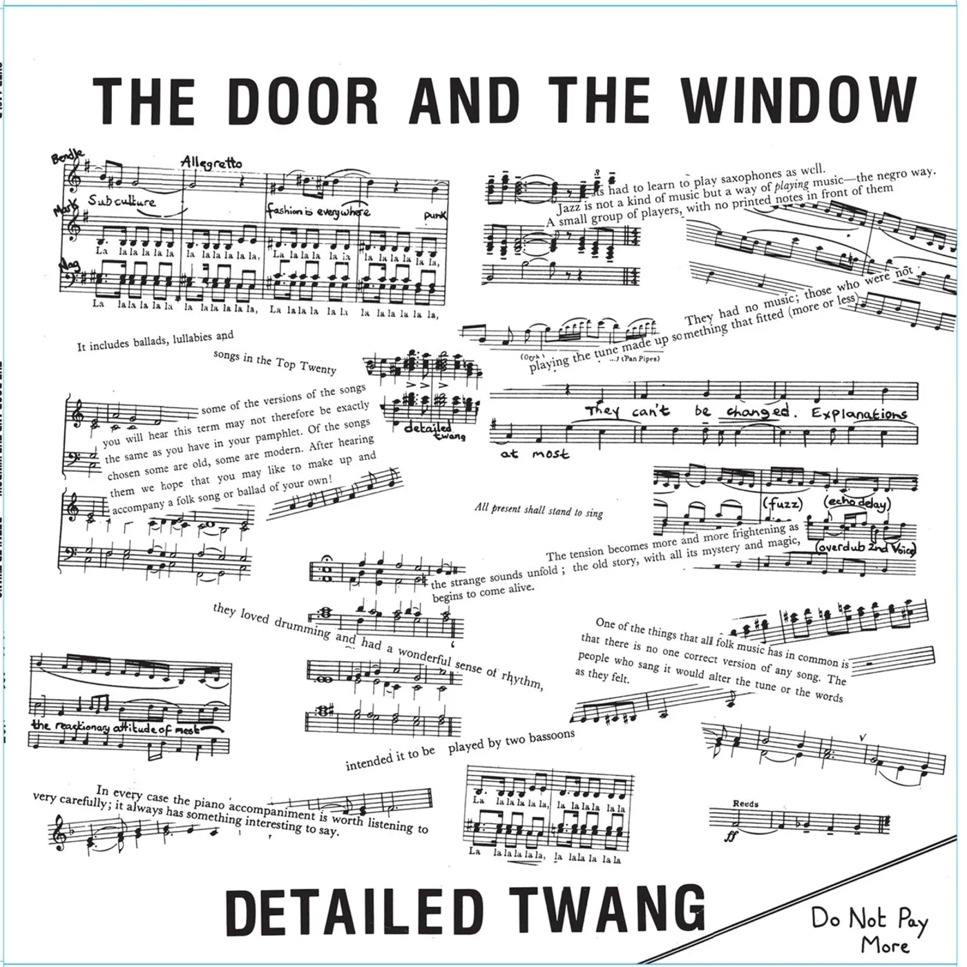 The Door And The Window LP - Detailed Twang (Vinyl)