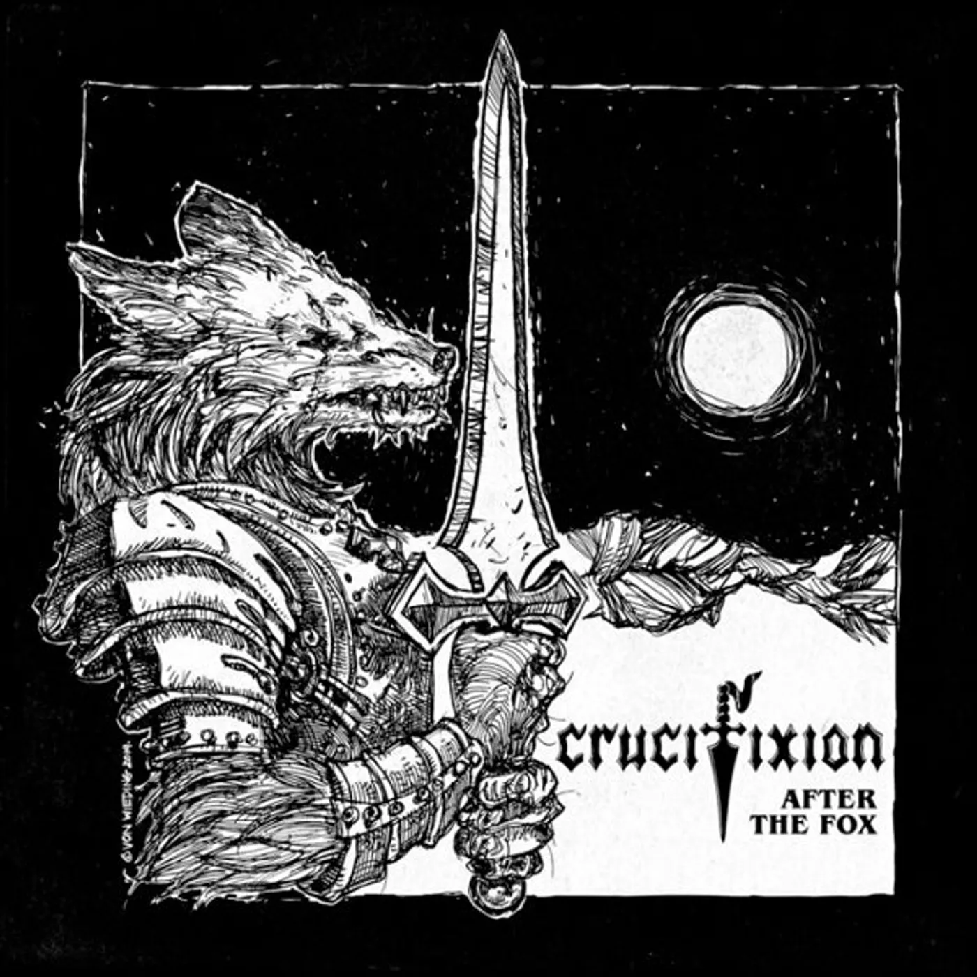  Crucifixion LP - After The Fox (White/Black Splatter Vinyl)