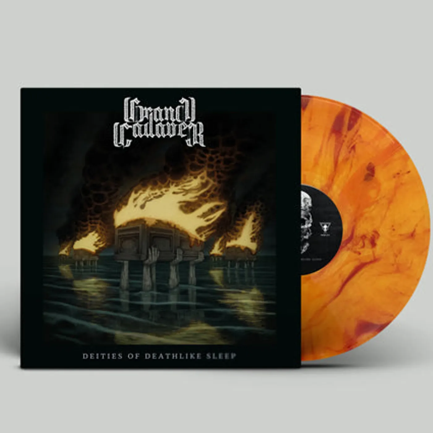 Grand Cadaver LP - Deities Of Deathlike Sleep (Marbled Red/Orange Vinyl)