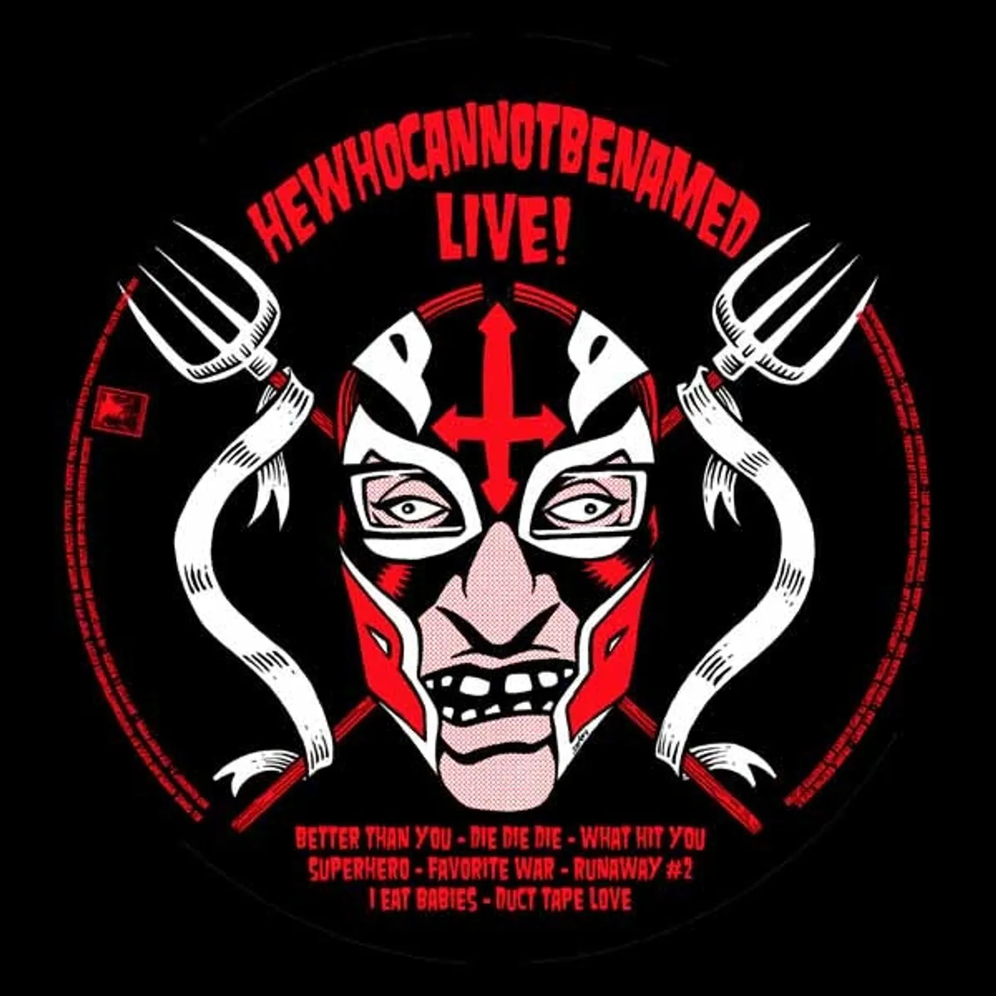 He Who Cannot Be Named & Pink Lincolns LP - Live!/Live At The Emerald (Split Picture Disc) (Vinyl)