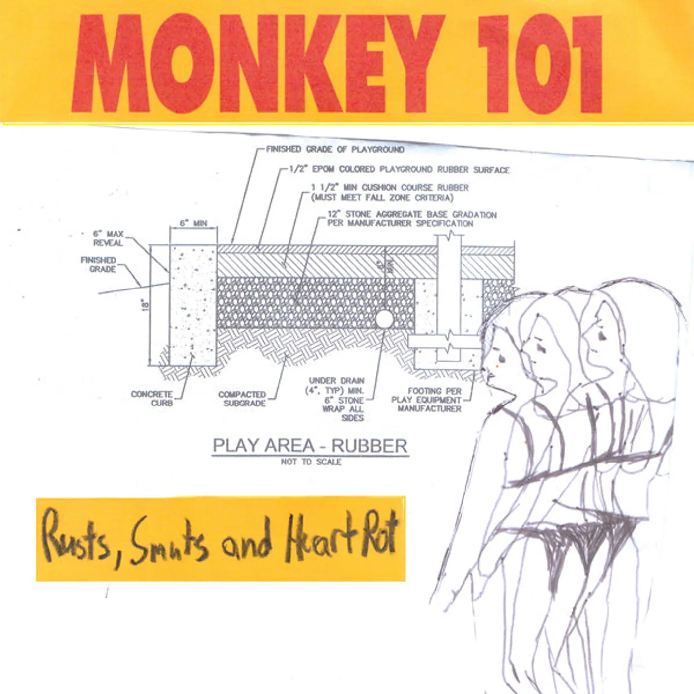 Monkey 101 LP - Rusts, Smuts And Heart Rot (Vinyl)