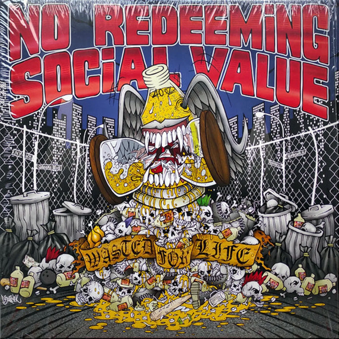 No Redeeming Social Value LP - Wasted For Life Picture Disc (Vinyl)