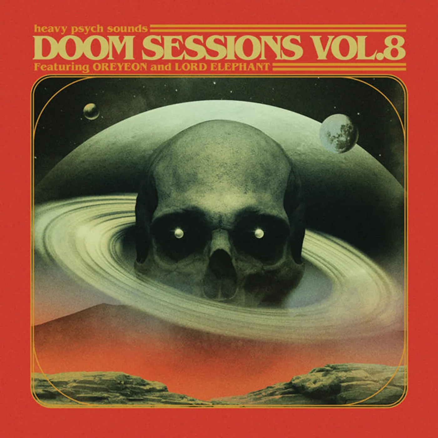 Oreyeon / Lord Elephant LP - Doom Sessions Vol. 8 (Transparent With Green/Red Splatter Vinyl)