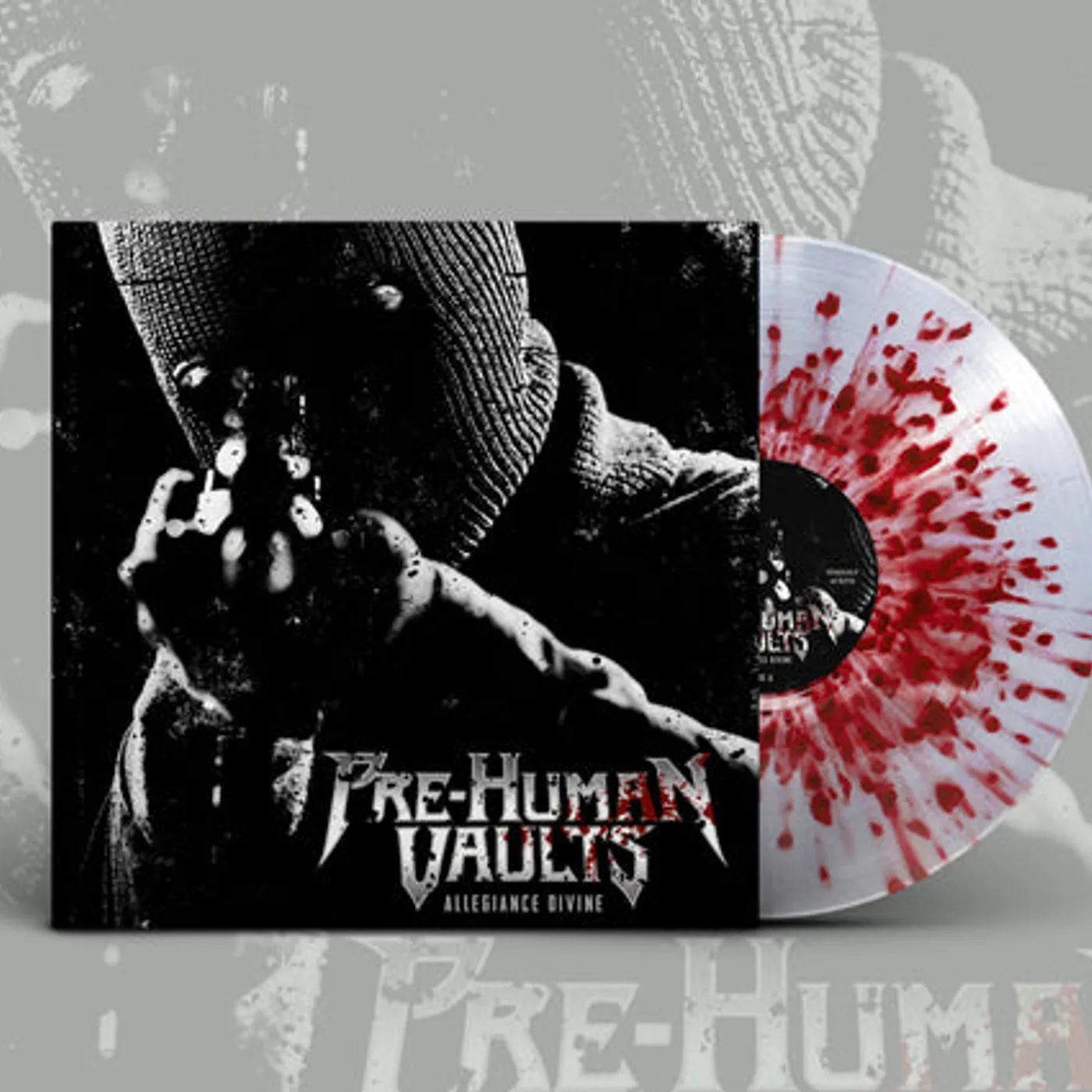 Pre-Human Vaults LP - Alligiance Divine (Clear With Red Splatter Vinyl)
