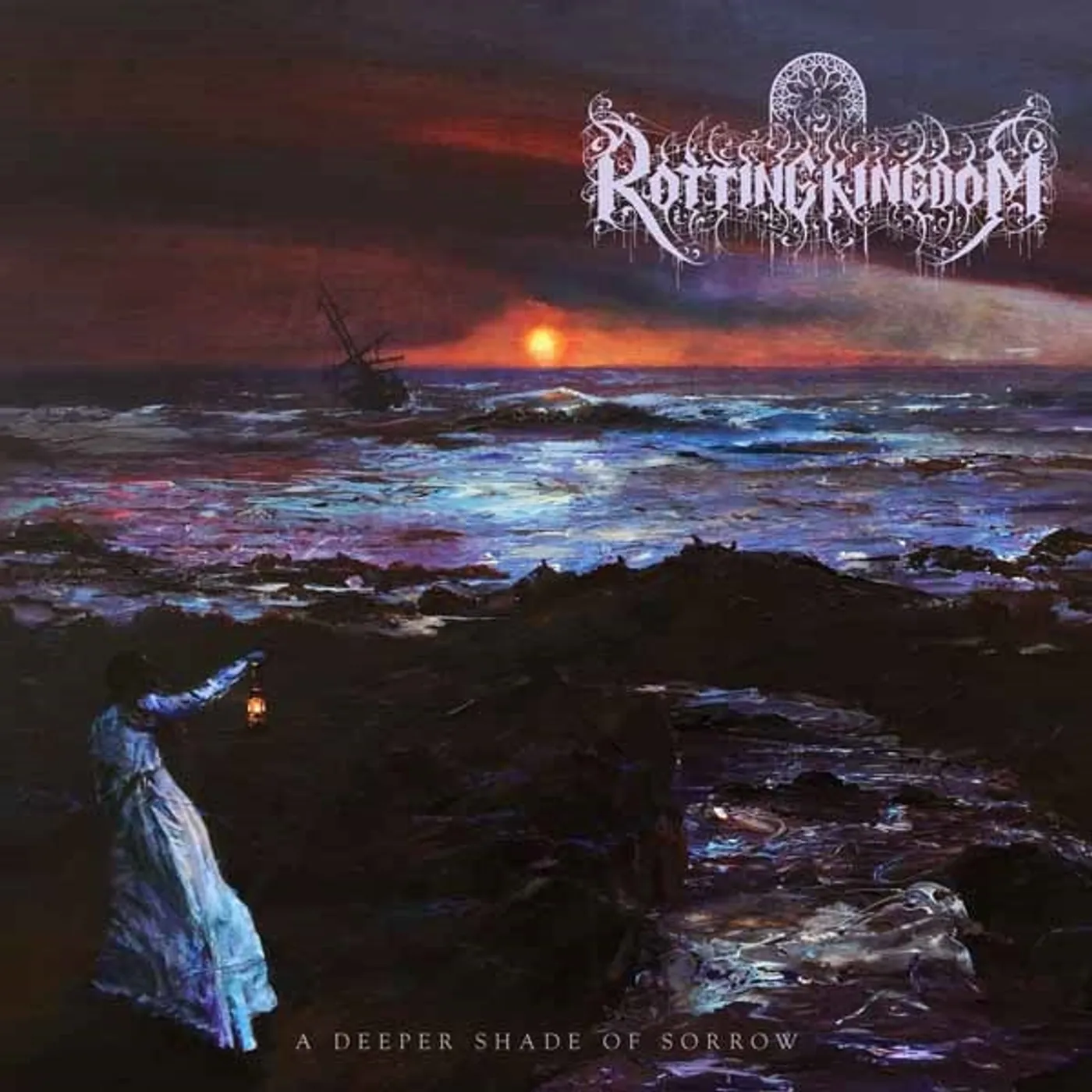 Rotting Kingdom LP - A Deeper Shade Of Sorrow (Purple, Pink Swirl Vinyl)