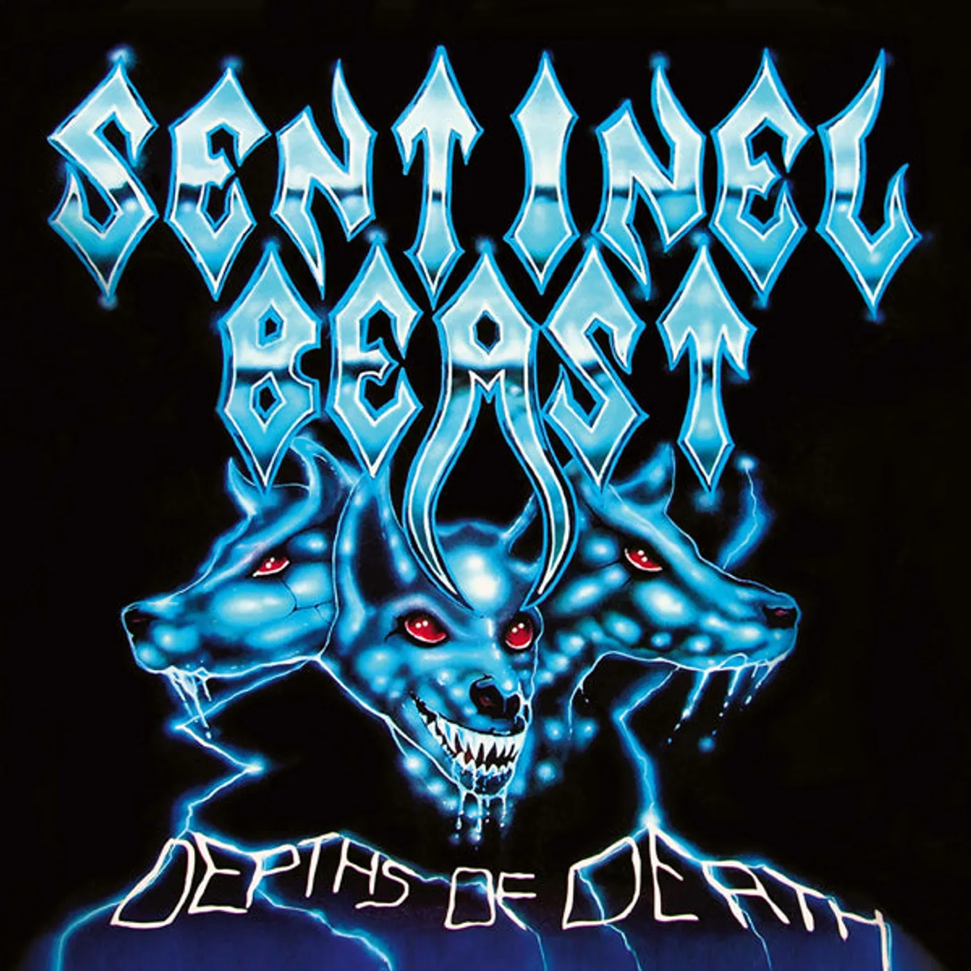 Sentinel Beast LP - Depths Of Death (White/Blue/Black Splatter Vinyl)