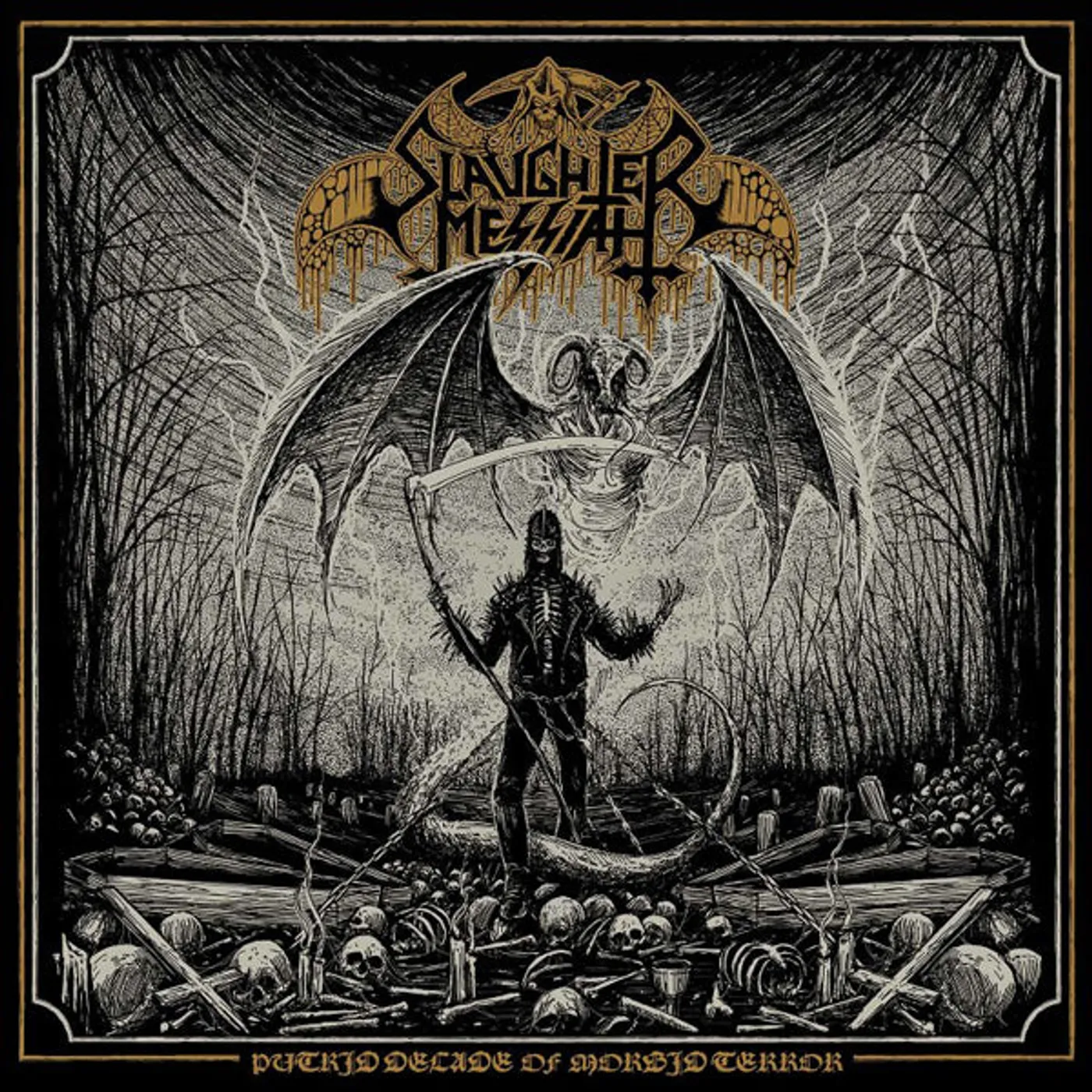 Slaughter Messiah LP - Putrid Decade Of Morbid Terror (Gold Vinyl)