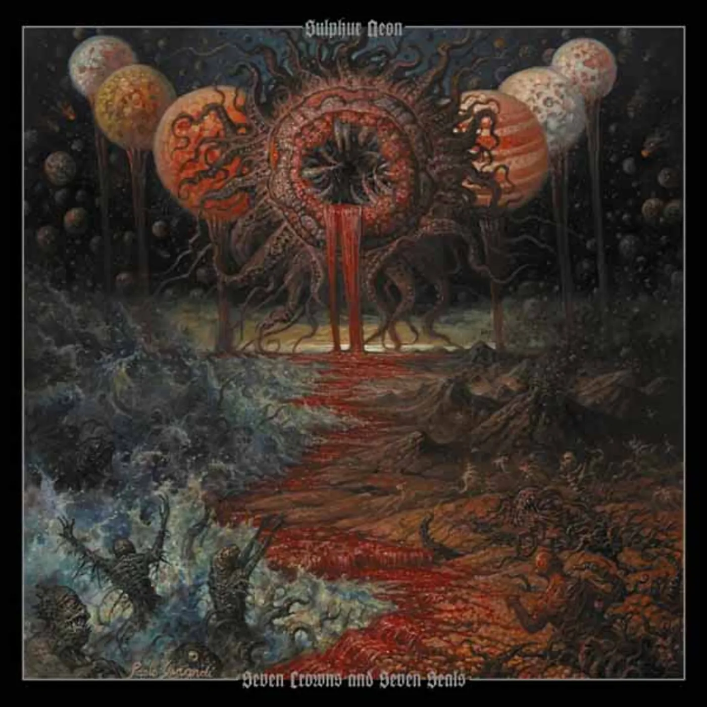  Sulphur Aeon LP - Seven Crowns And Seven Seals (Red/ Black Vinyl)