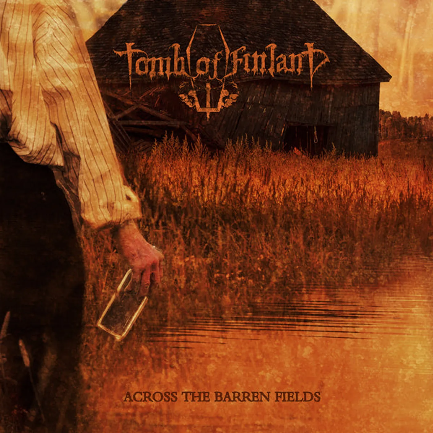 Tomb Of Finland LP - Across The Barren Fields (Orange Black) (Vinyl)