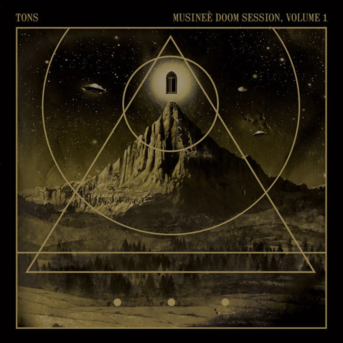 Tons LP - MusineÃ¨ Doom Session, Vol 1 (2022 Remastered)(Tie Dye Black/Gold/White Vinyl)
