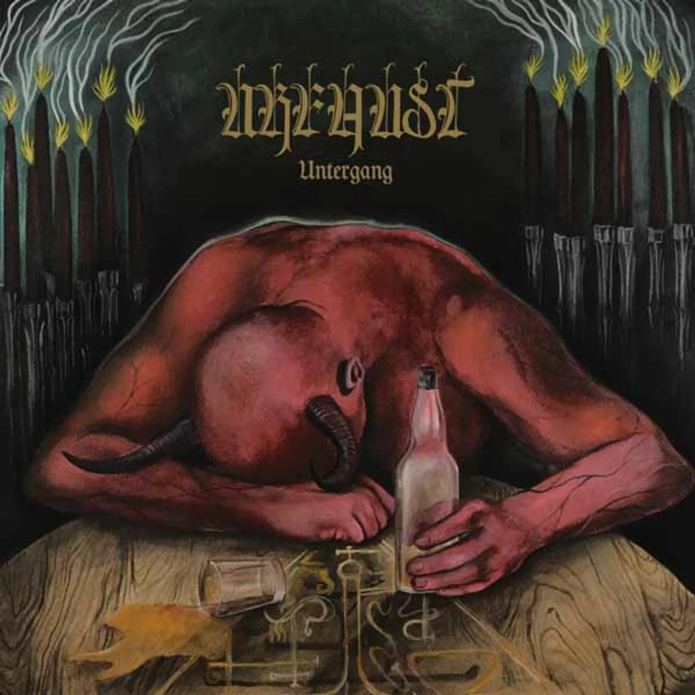 Urfaust LP - Untergang (Dark Green Marbled Vinyl)