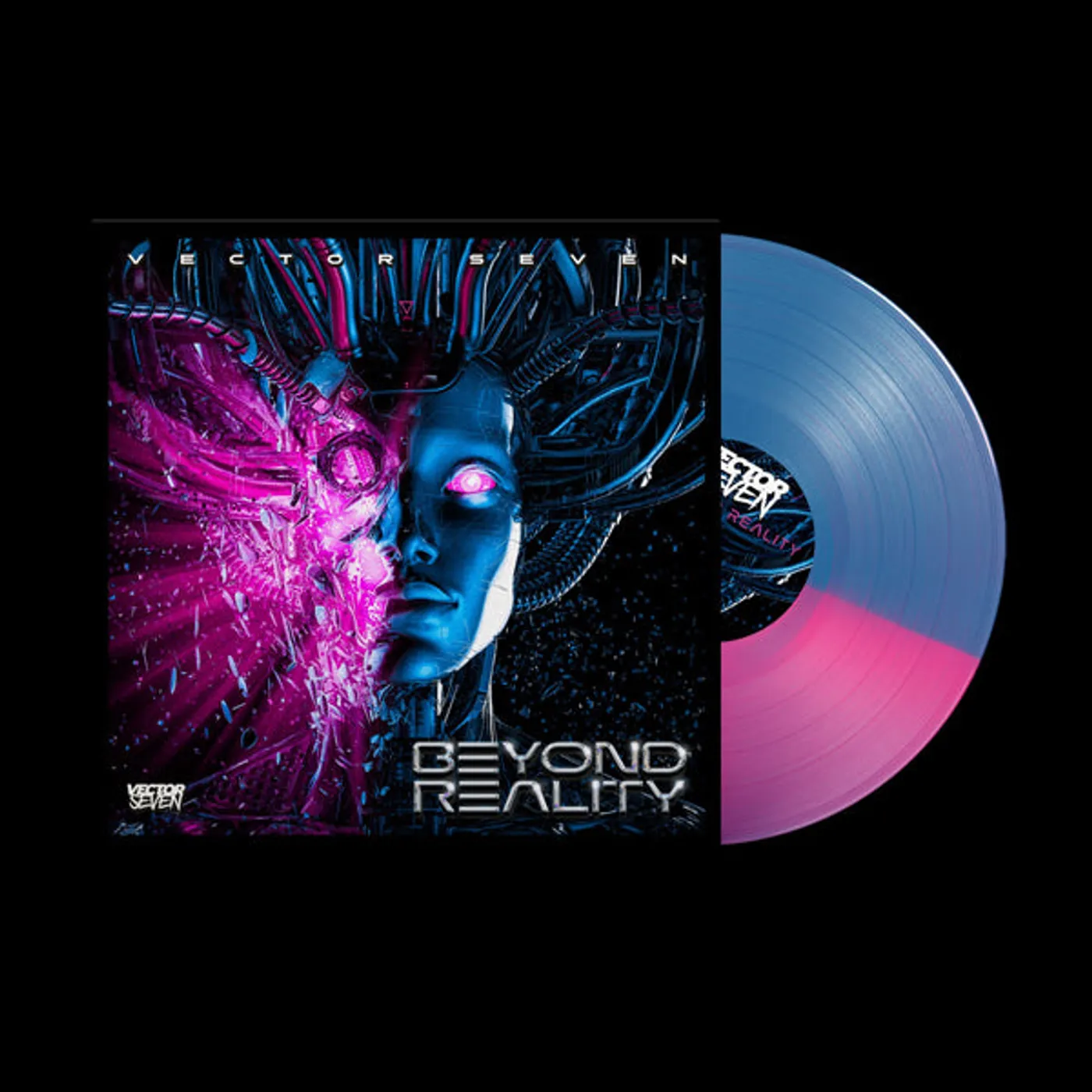 Vector Seven LP - Beyond Reality (Half Magenta/Half Blue Vinyl)