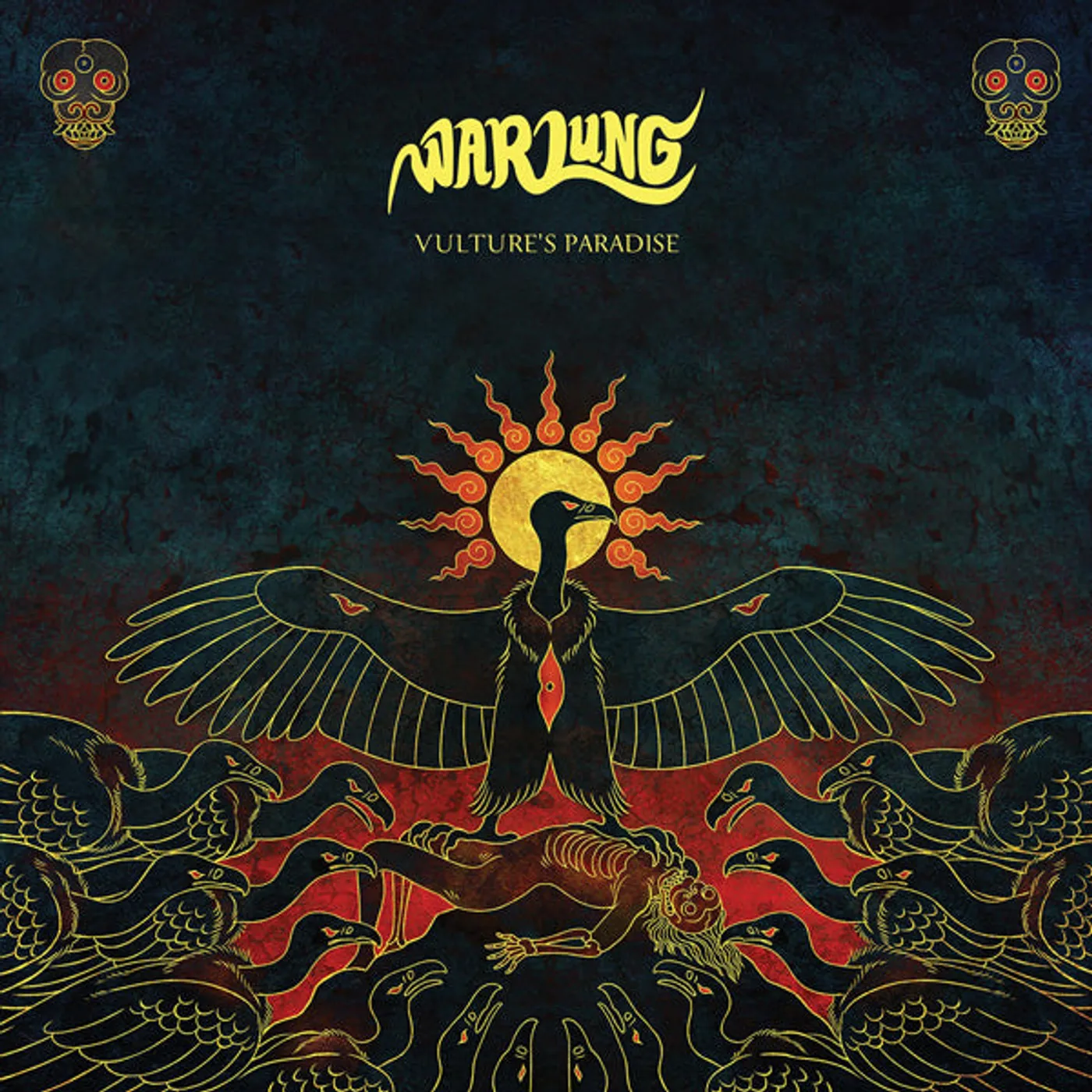 Warlung LP - Vulture'S Paradise (Transparent With Red Swirl And Blue Splatter) (Vinyl)