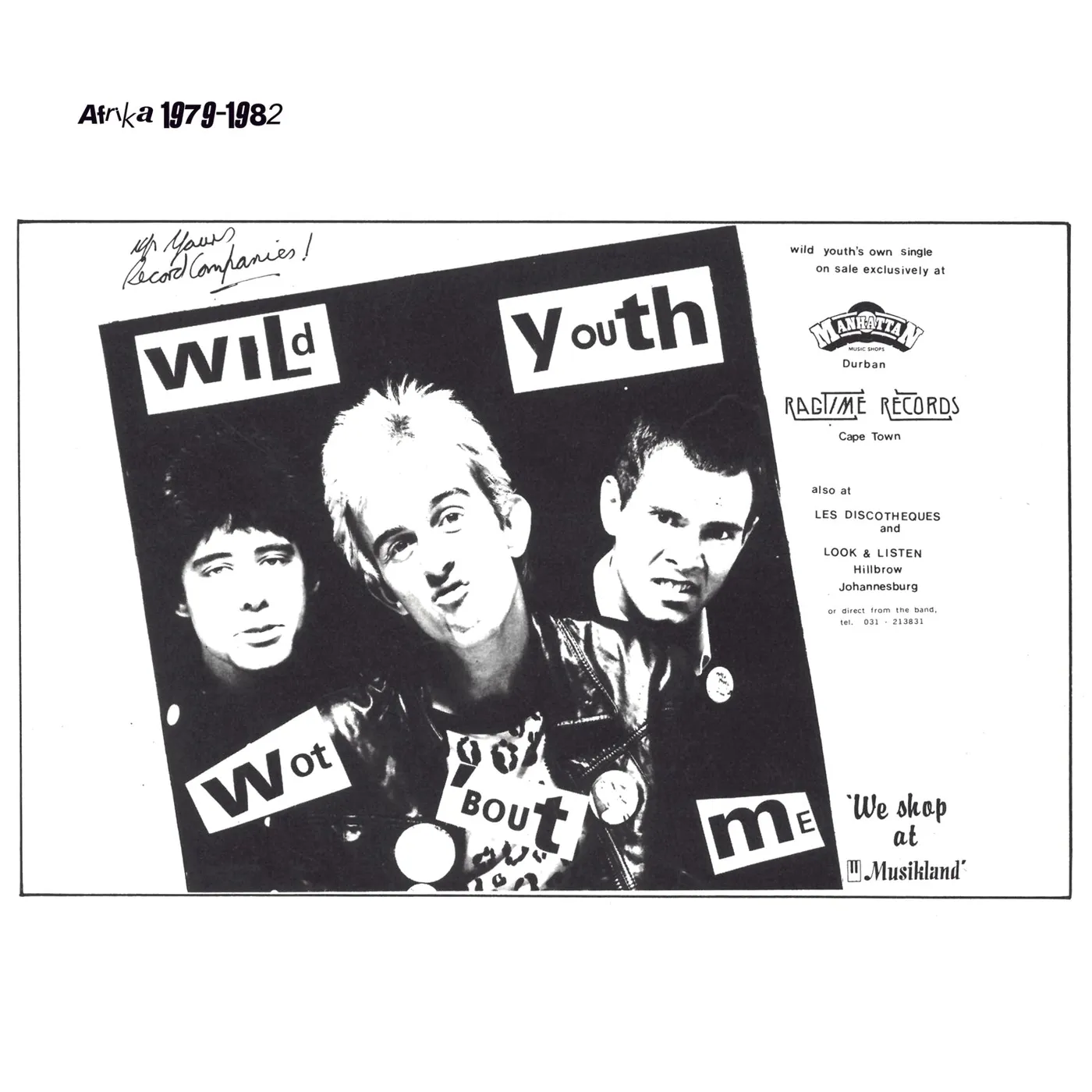 Wild Youth LP - Afrika 1979-1982 (Vinyl)