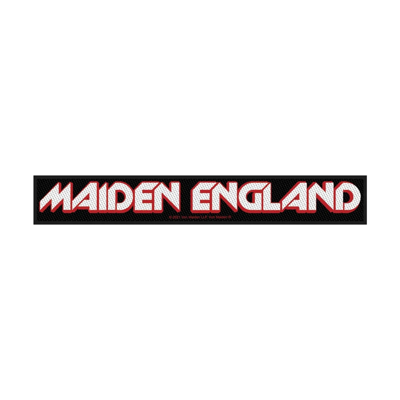 Iron Maiden Sew-On Patch - Maiden England (Superstrip Patch - Pacakaged)