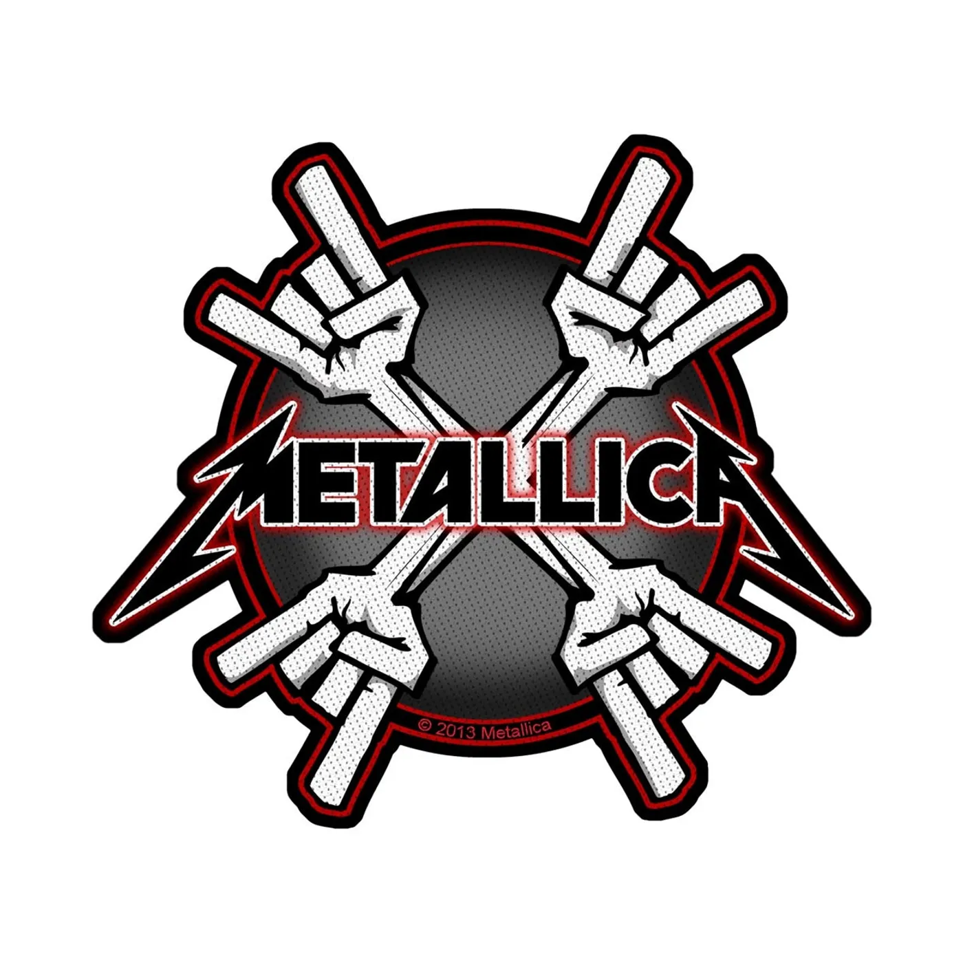 Metallica Sew-On Patch - Metal Horns