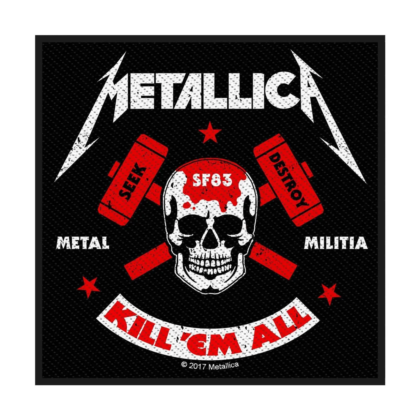 Metallica Sew-On Patch - Metal Militia